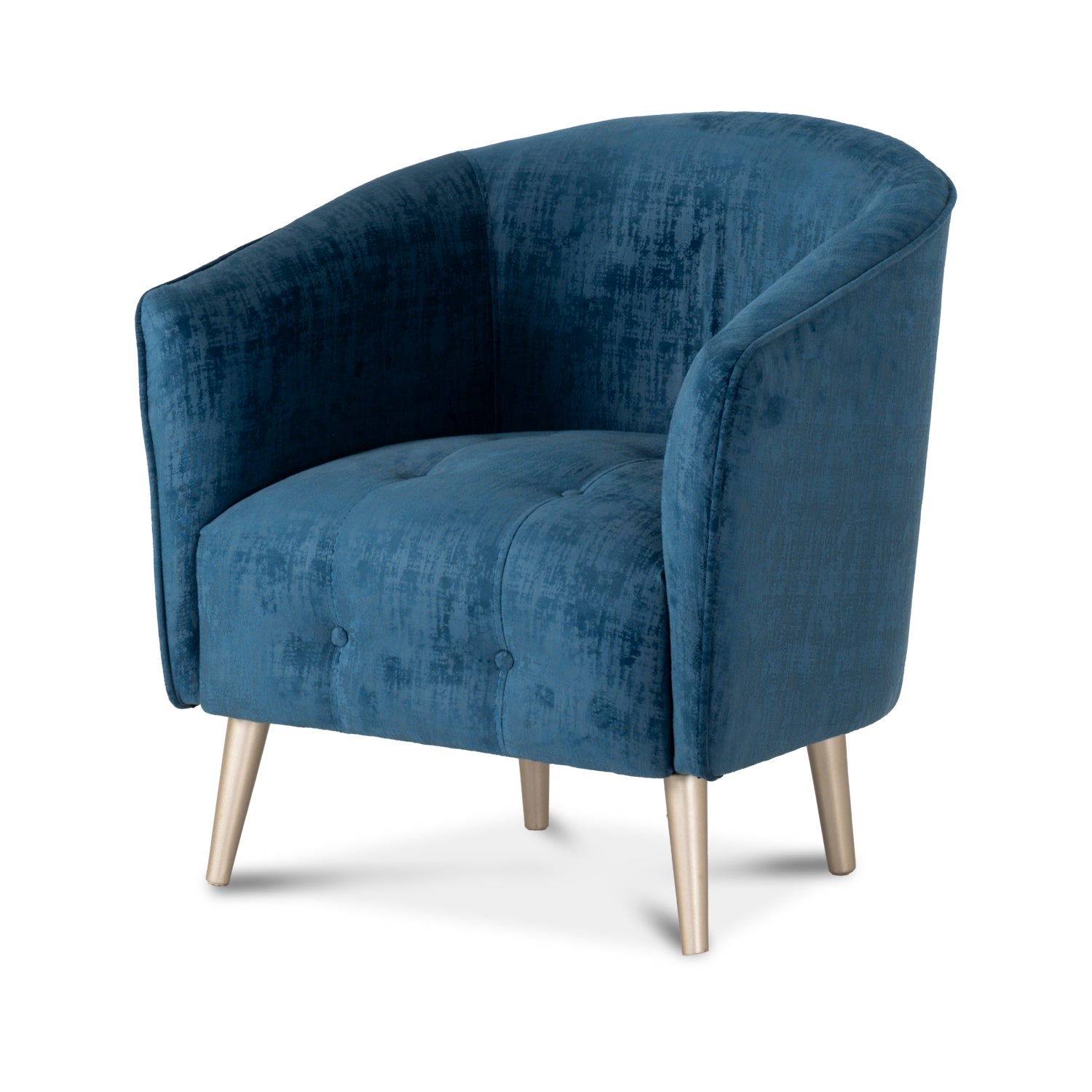 Poltrona Celeste Lino Wonder Azul, Champaña