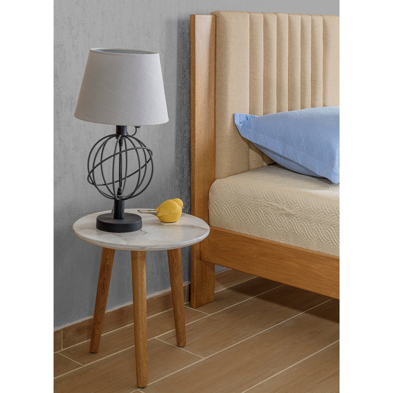 Cama 1.00 Moscu Marfil, Natural