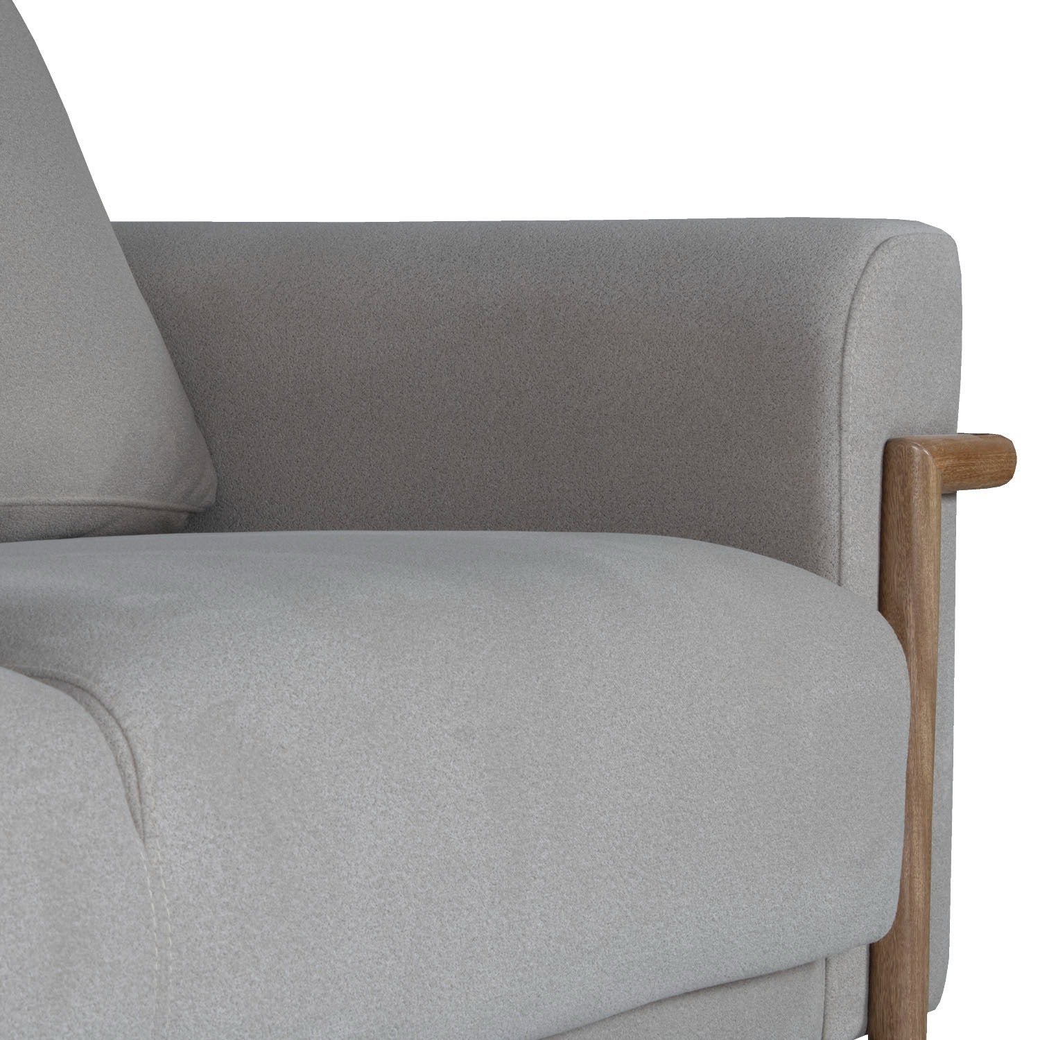 Sofá 2 Puestos Ginebra Velvet Serena Taupe, Natural