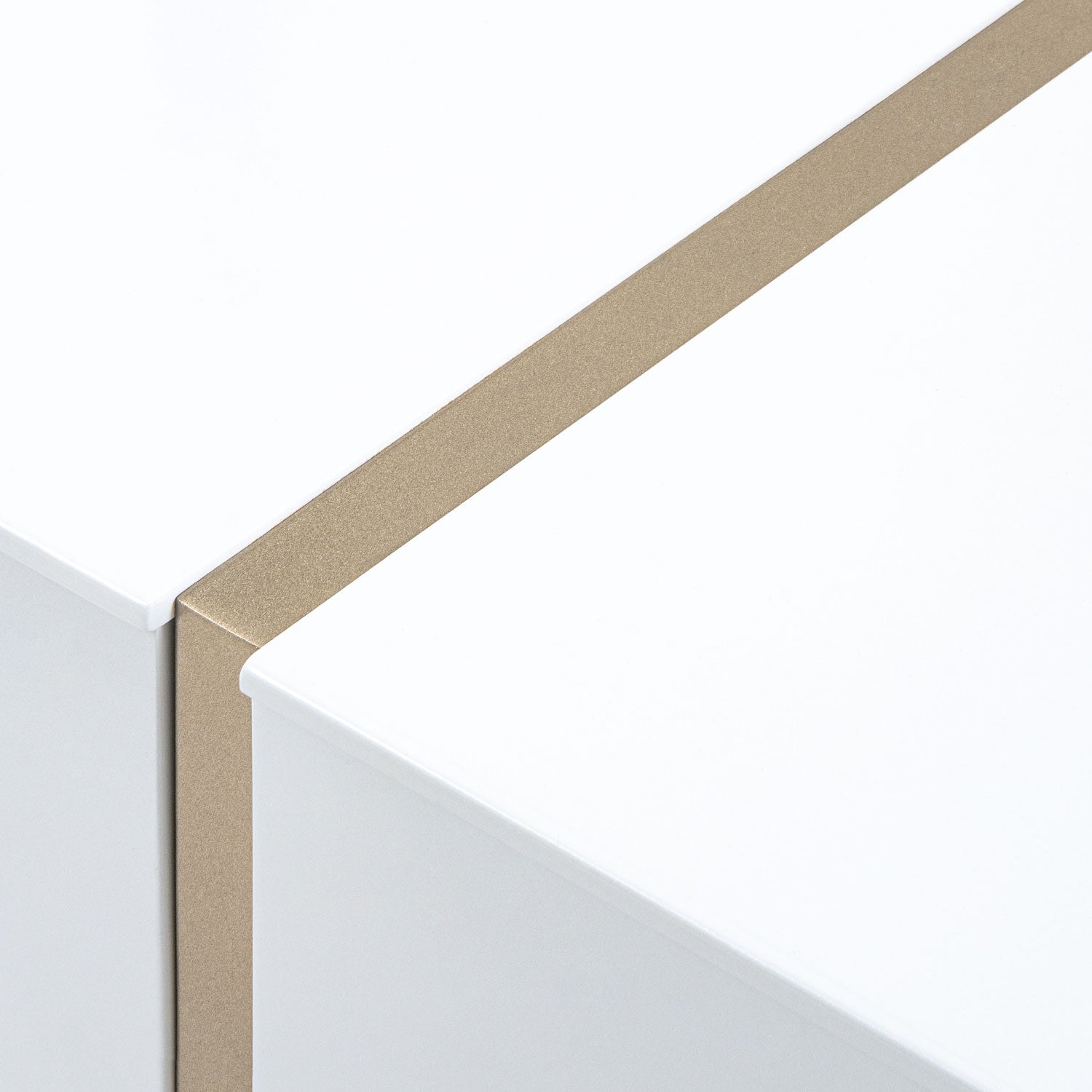 Mesa De Centro Lizzi Blanco Perla, Champaña Premium