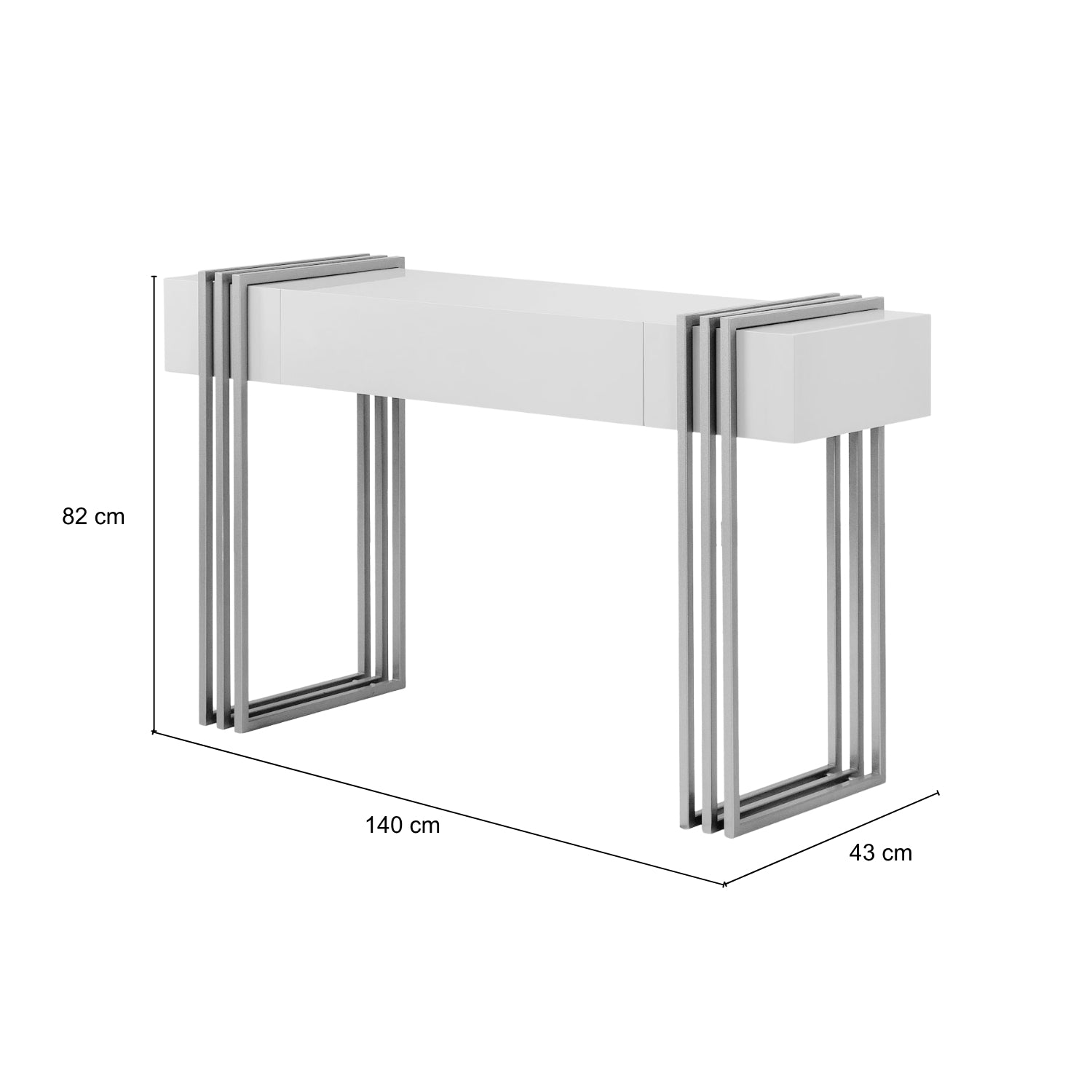 Consola Manhattan Greige, Champaña Premium
