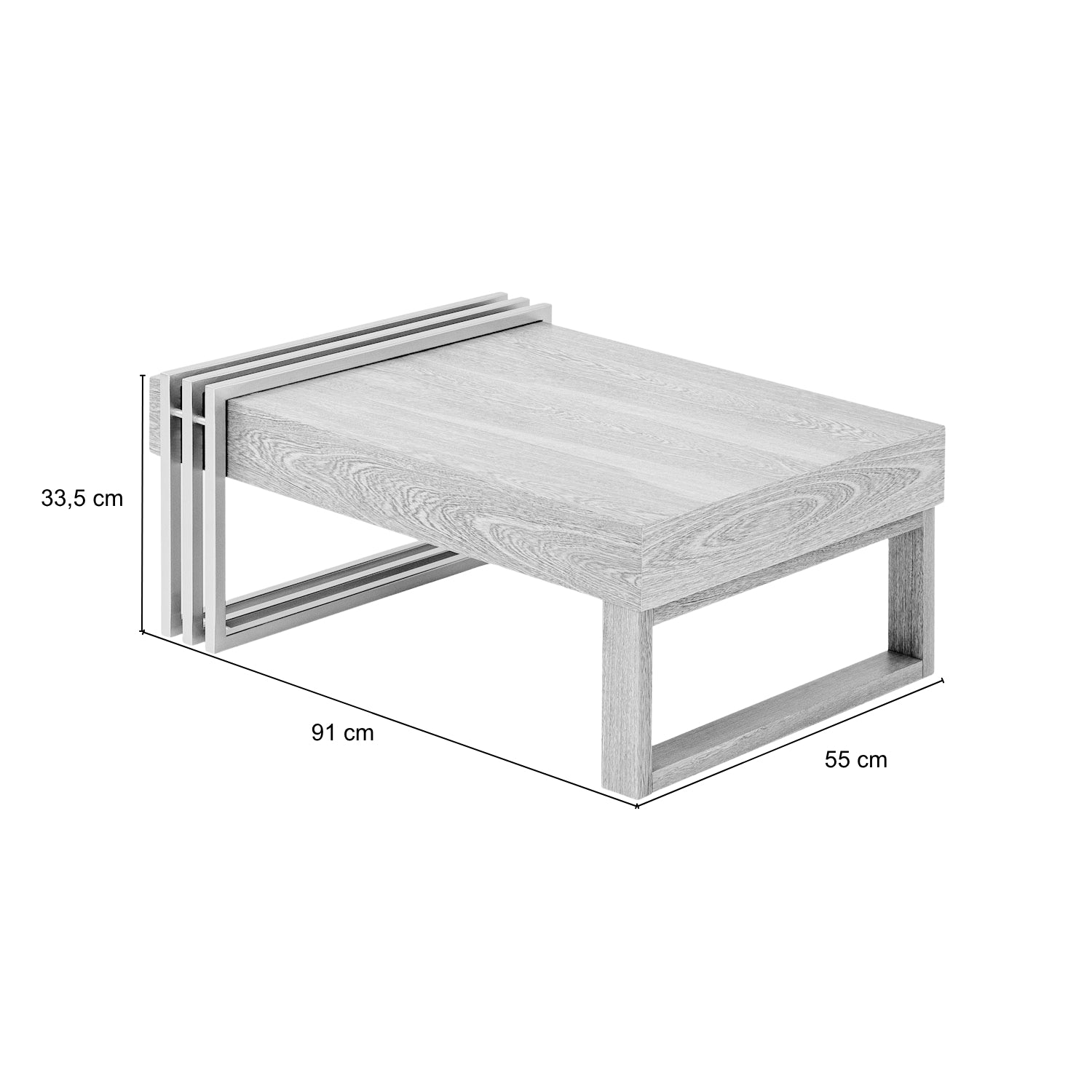 Mesa De Centro Manhattan Greige, Champaña