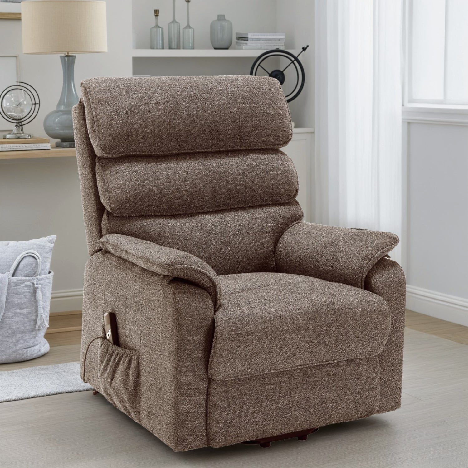 Sillón Reclinable Evan Pana Chocolate