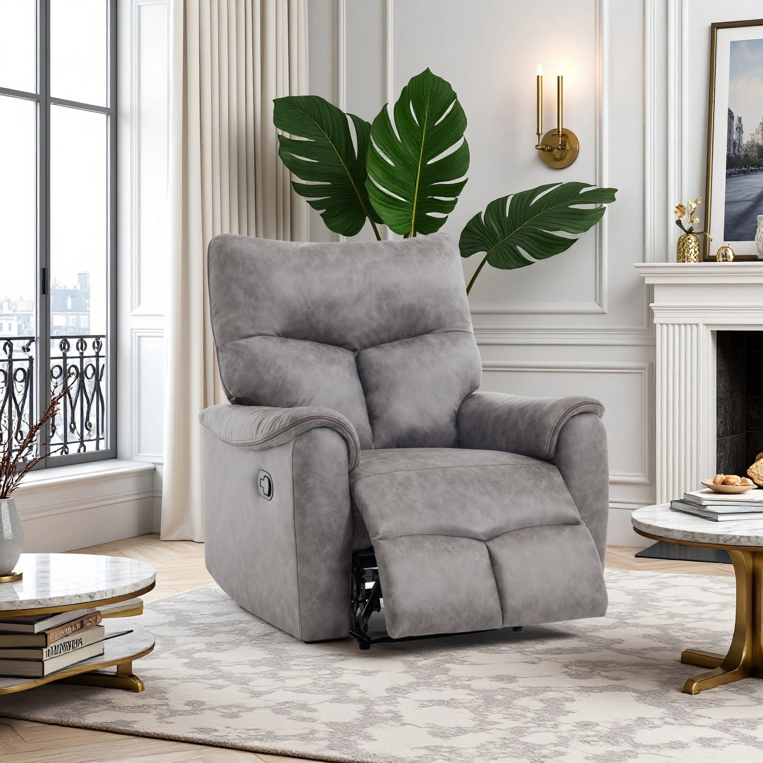 Sillón Reclinable Zeus Pana Plomo