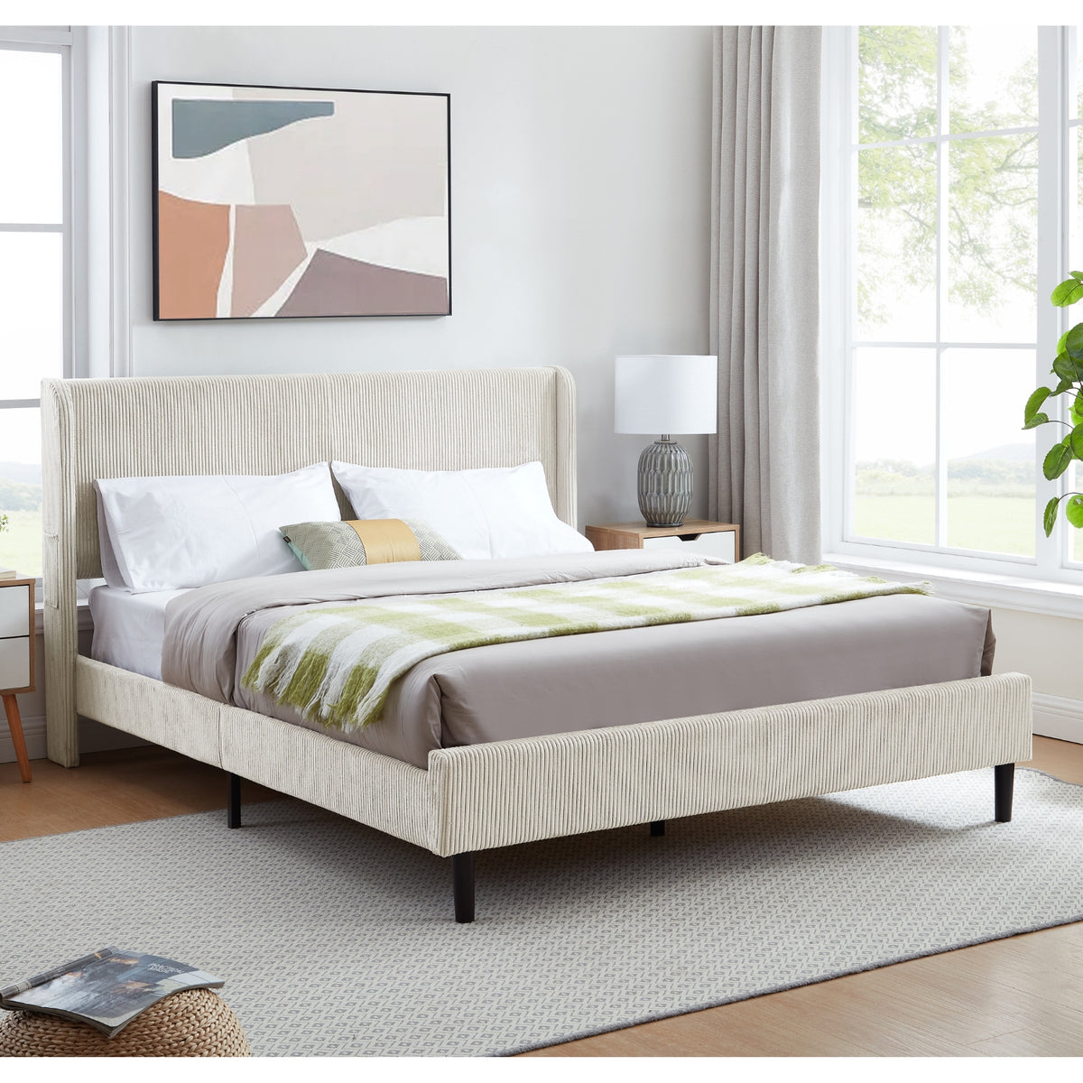 Cama Doble Alicante Crudo