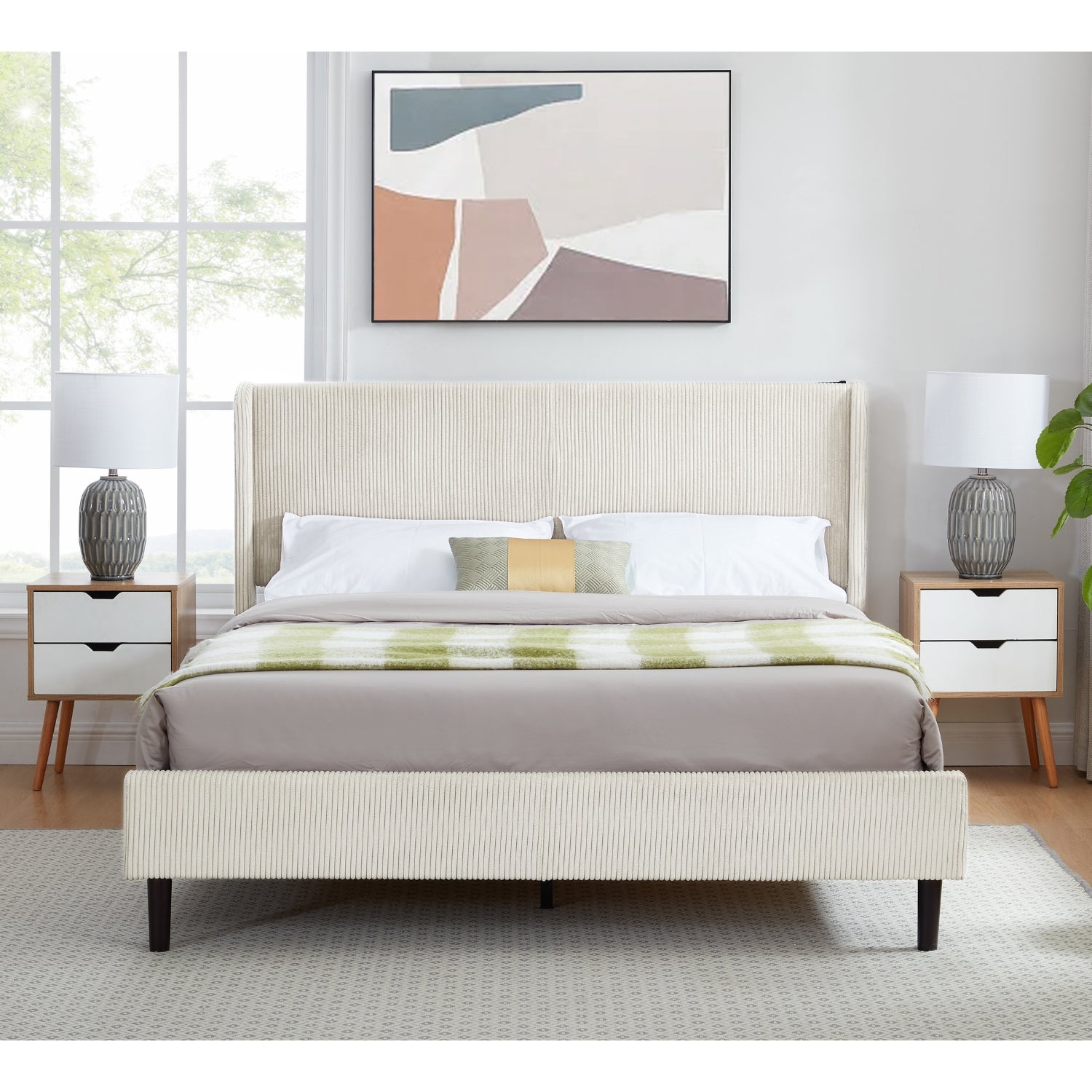 Cama Doble Alicante Crudo