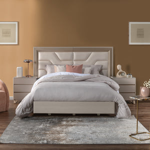 Cama Queen Bulgari Eurolino Perla, Champaña