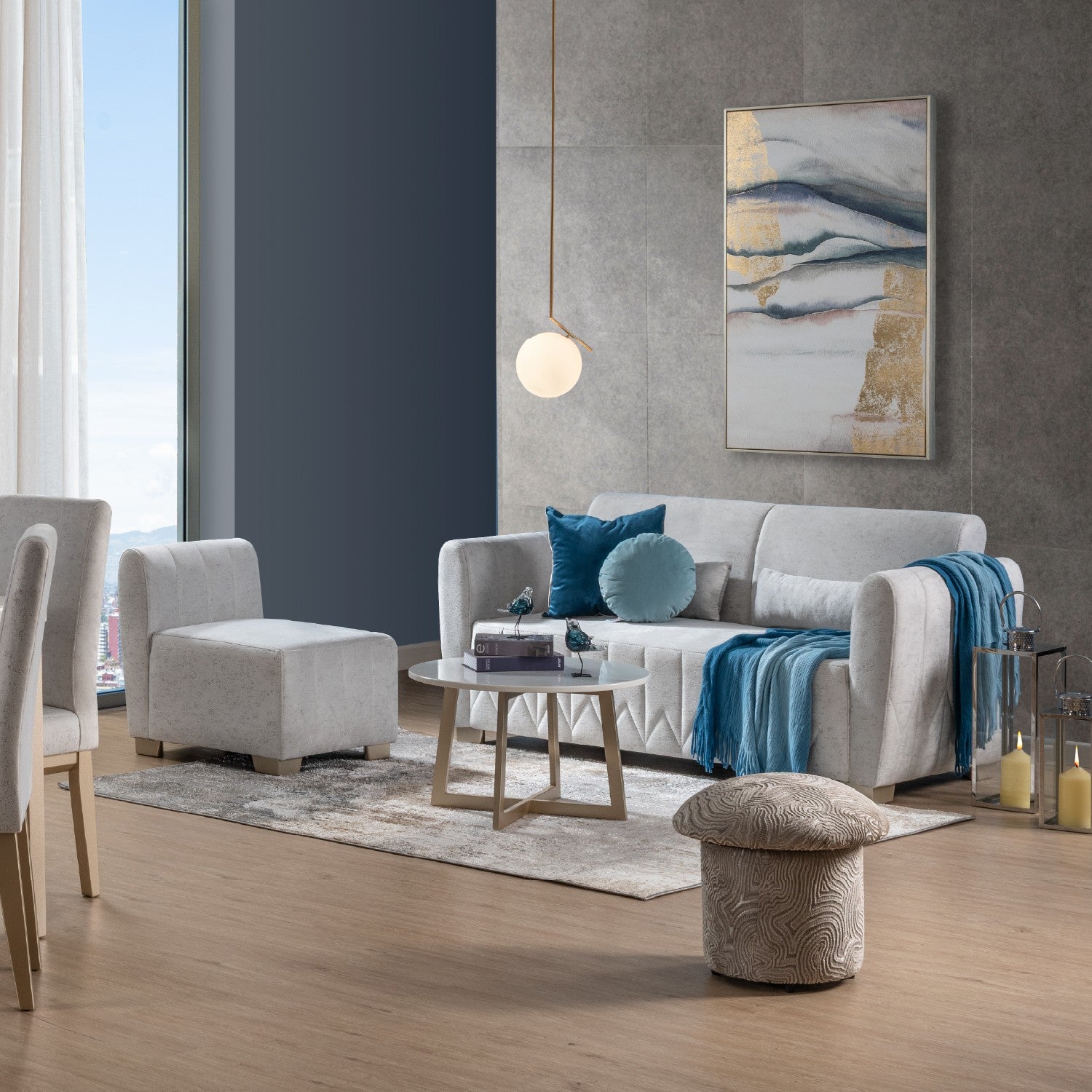 Sala Funcional Noah Lino Eleganza Plata, Champaña