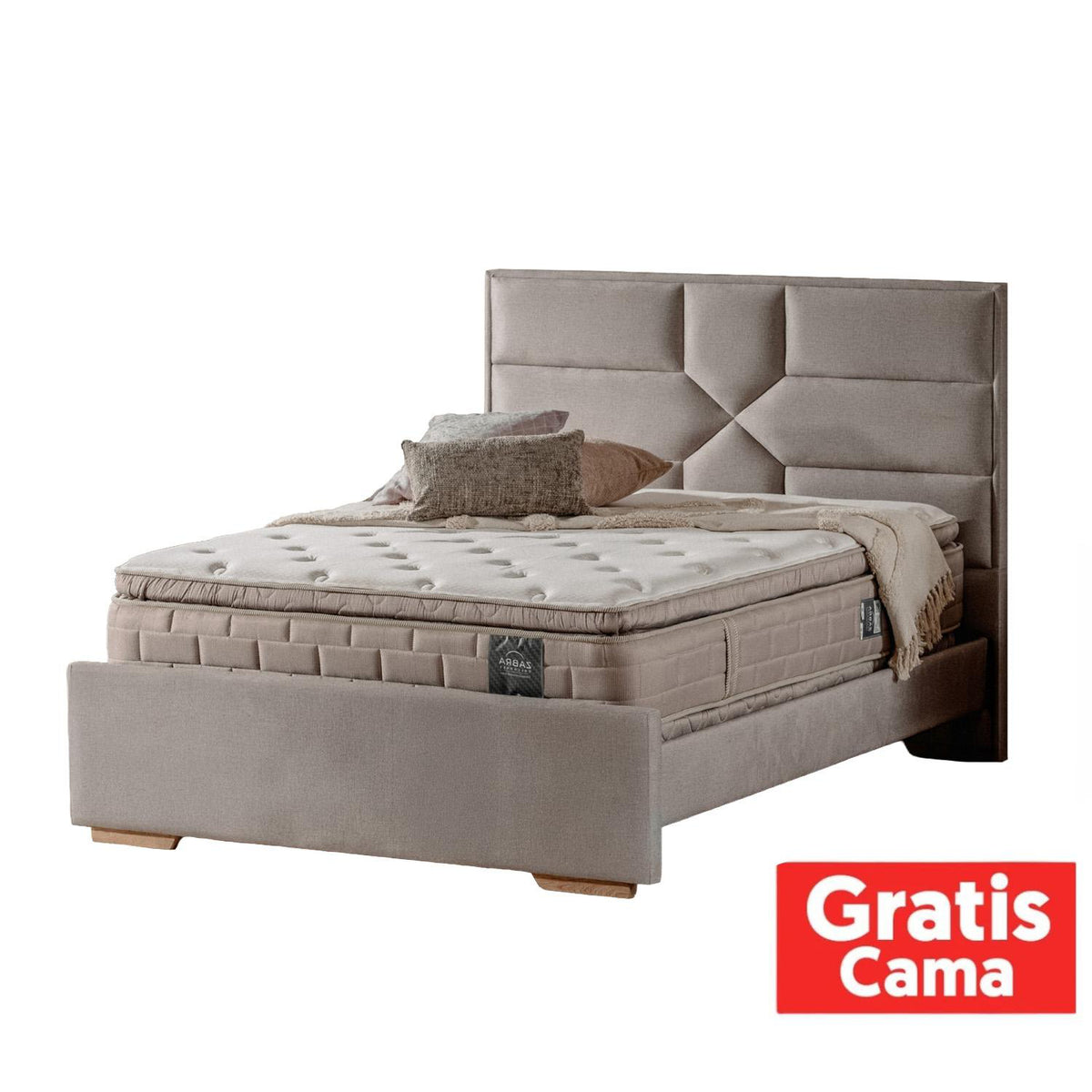 Colchón Semi Doble Aurora Beige Doble Pillow Top (Garantía 15 Años)