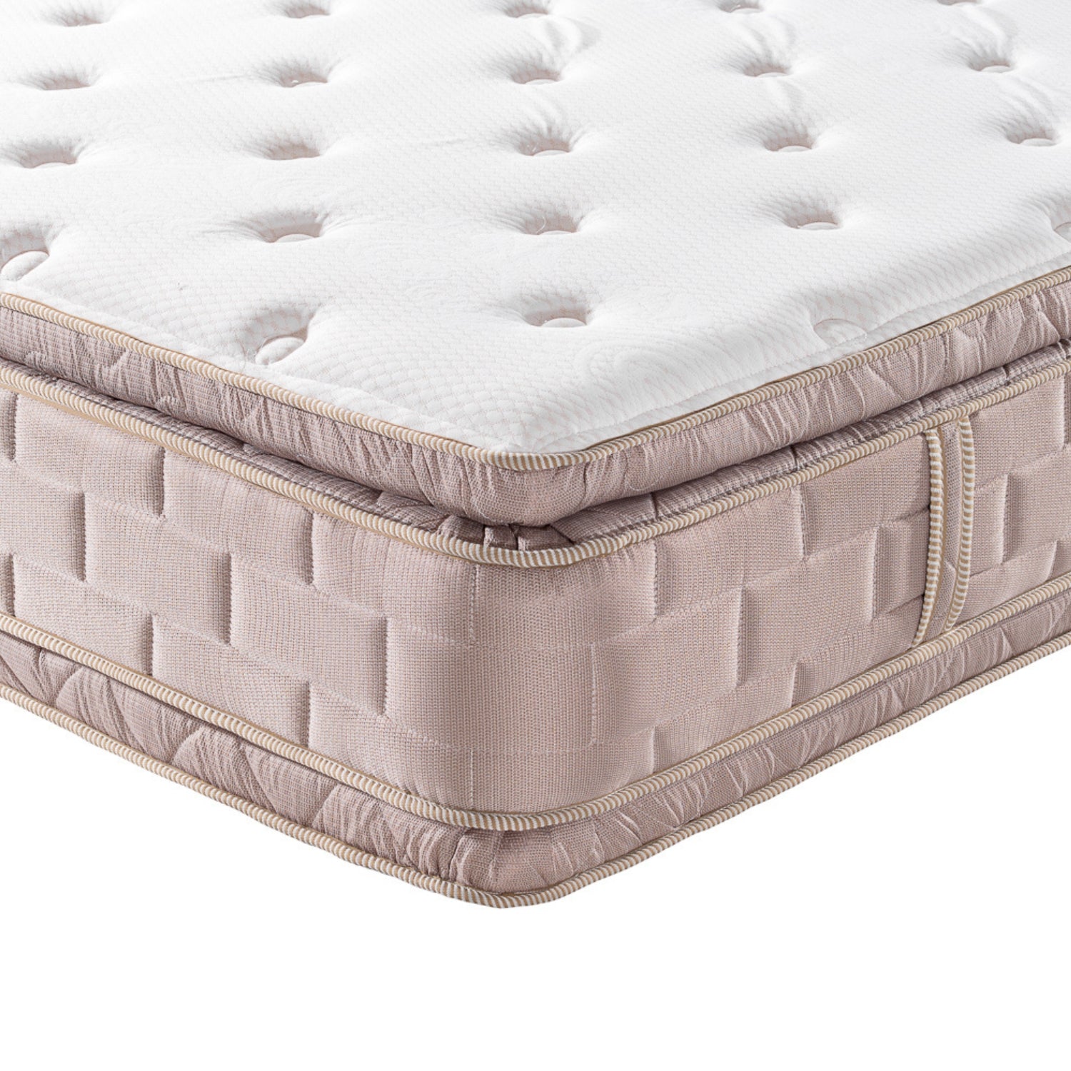 Colchón 1.00 Aurora Beige Doble Pillow Top (Garantía 15 Años)