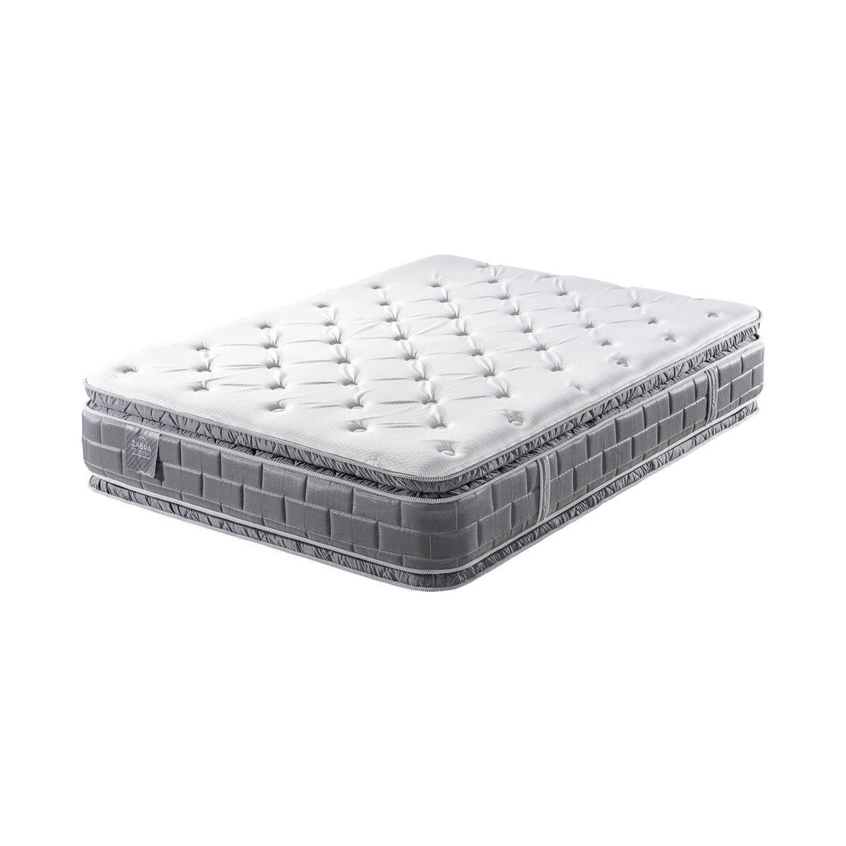 Colchón 1.00 Aurora Gris Doble Pillow Top (Garantía 15 Años)