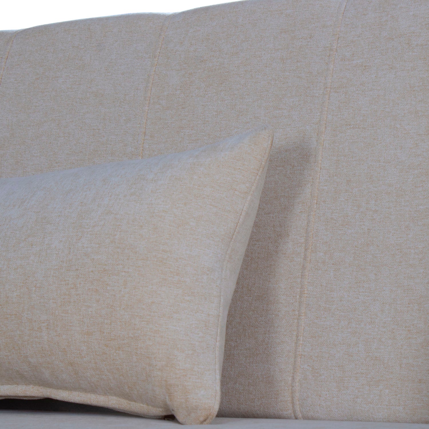 Juego De Sala Dalton Chenille Almendra, Natural