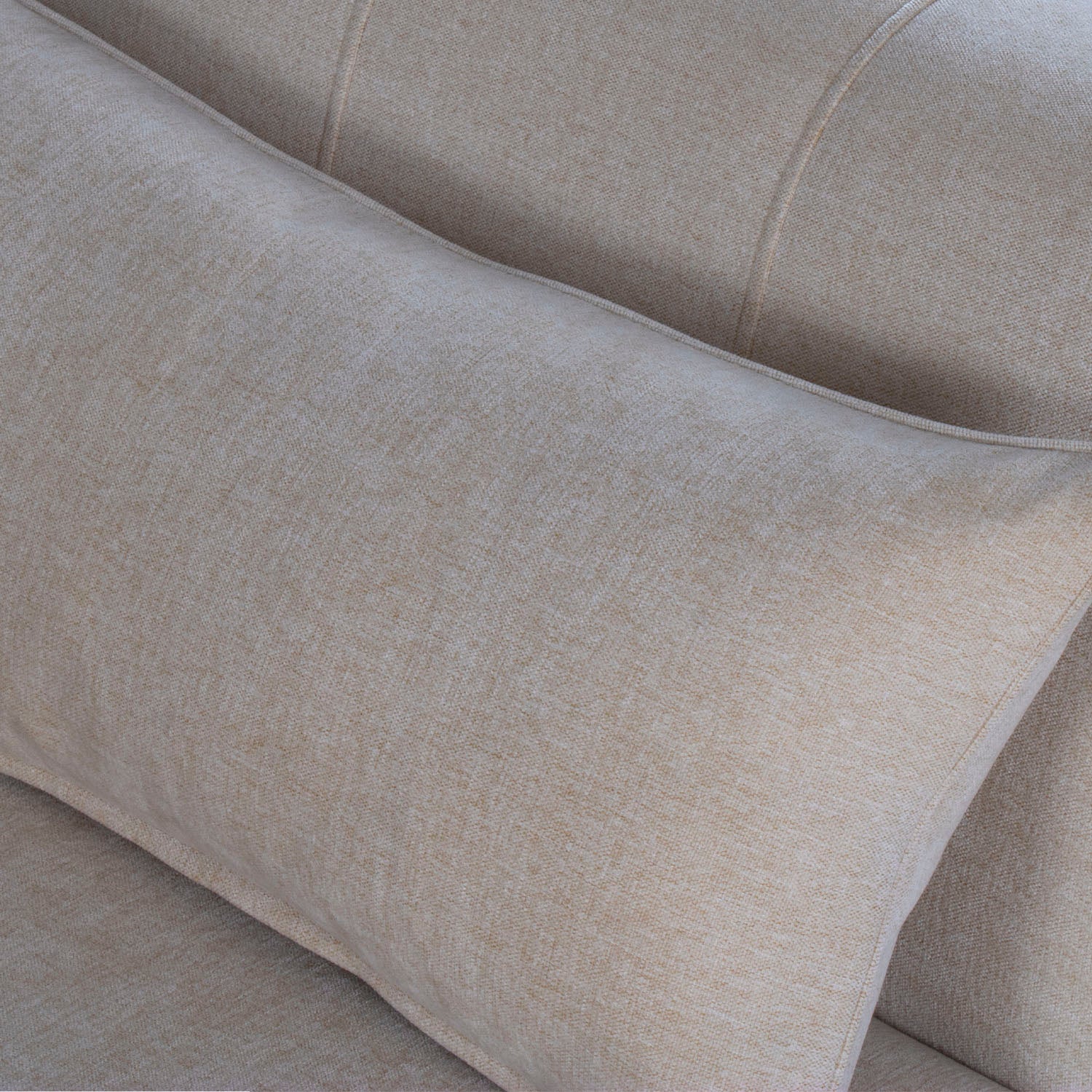 Juego De Sala Dalton Chenille Almendra, Natural