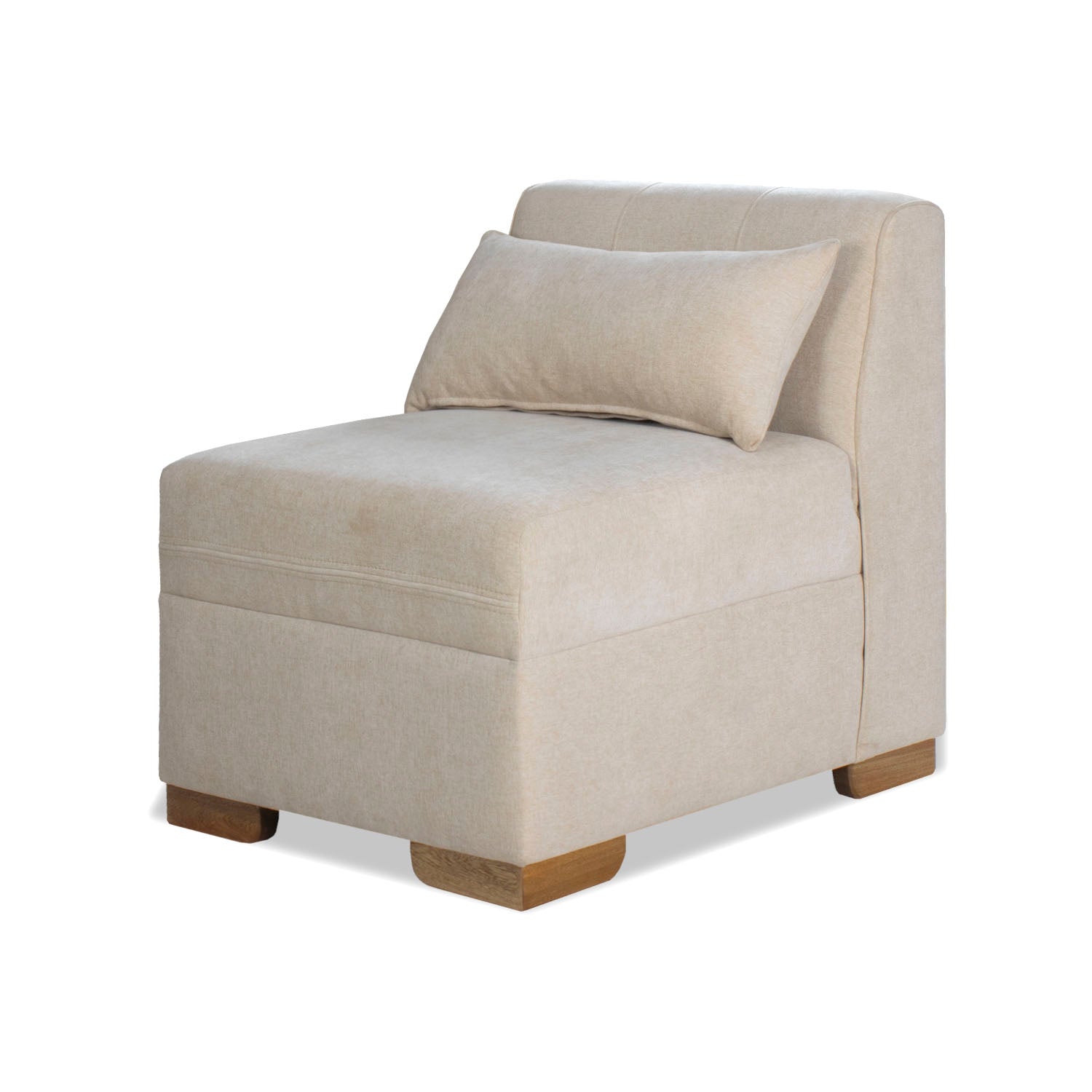 Juego De Sala Dalton Chenille Almendra, Natural