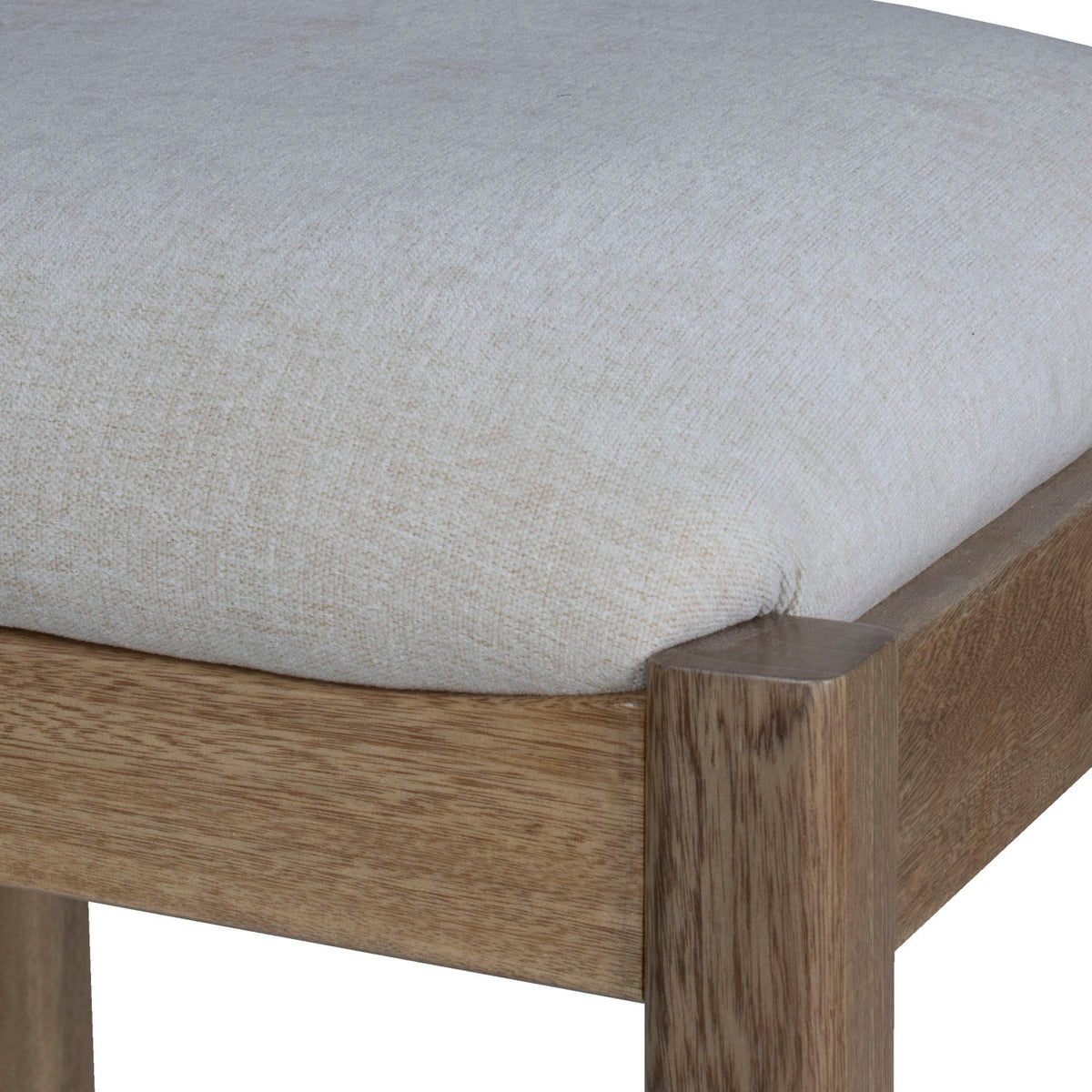 Comedor 4 Puestos Dalton Chenille Almedra, Natural