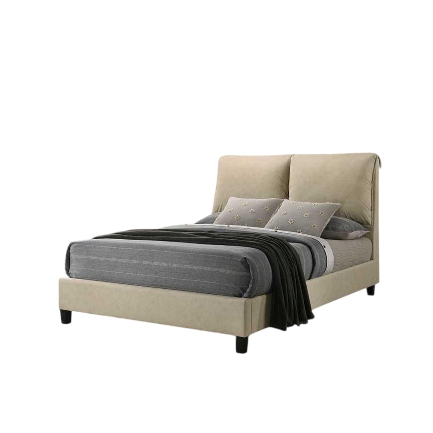 Cama Doble Alamo Beige