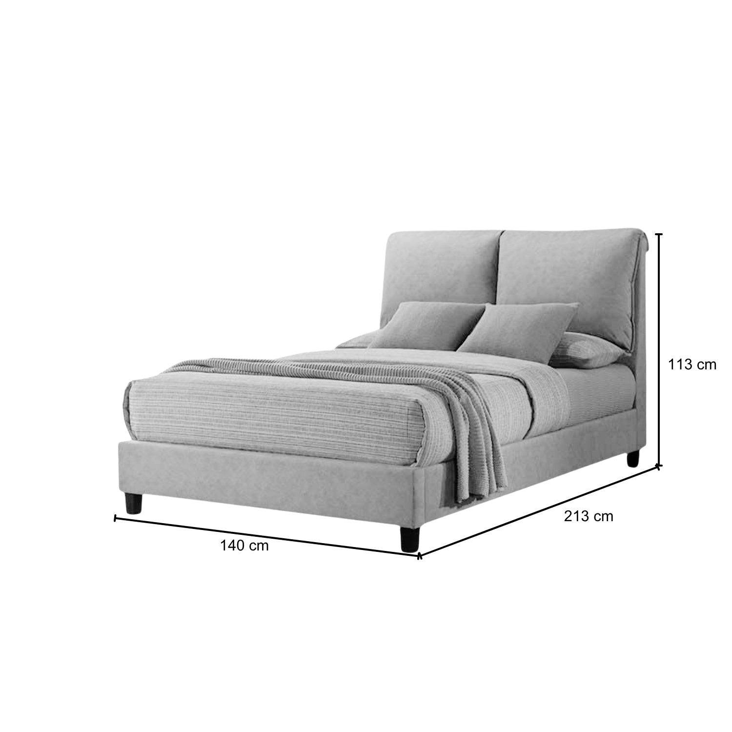 Cama Doble Alamo Beige