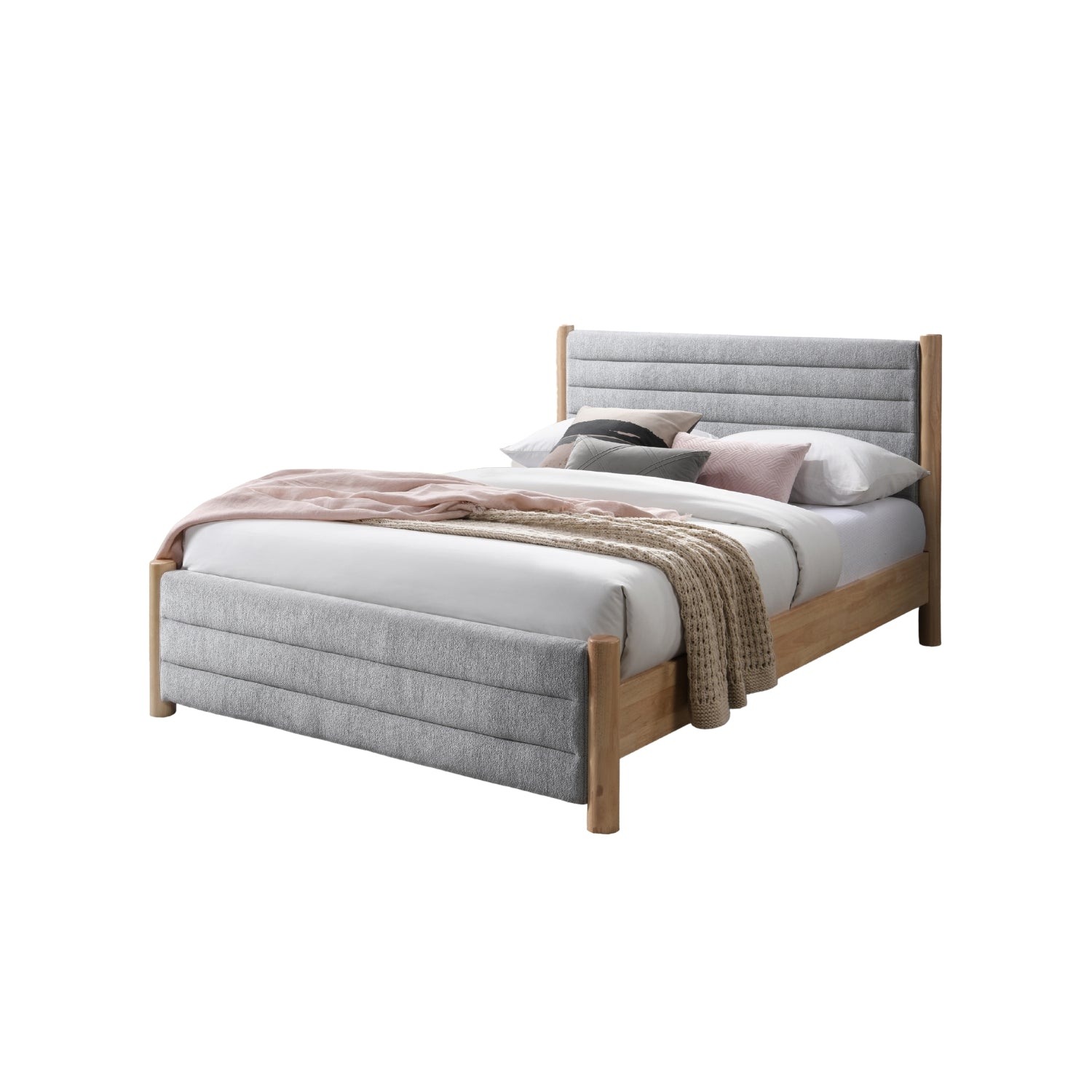 Cama Doble Clio Gris