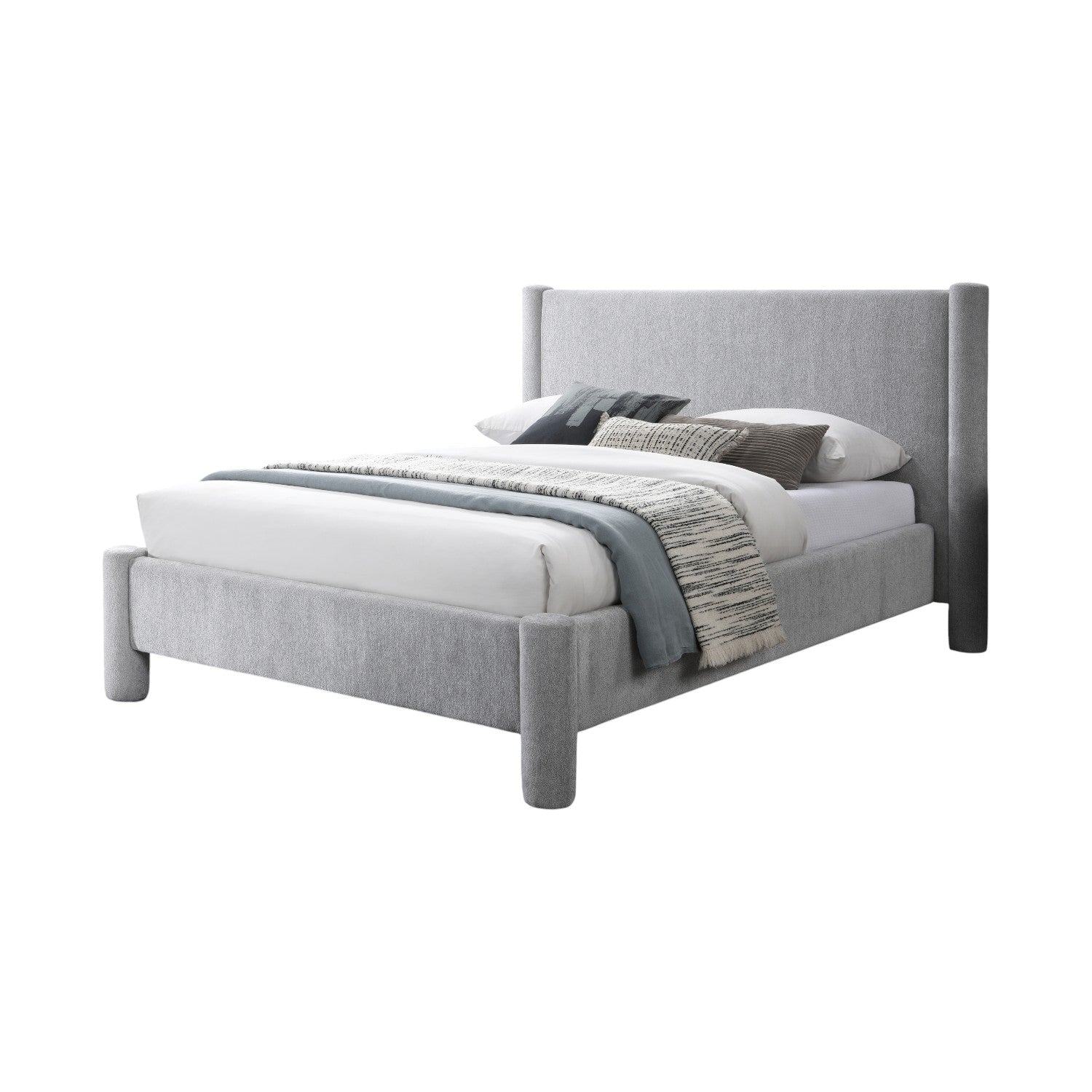 Cama Doble Colin Gris