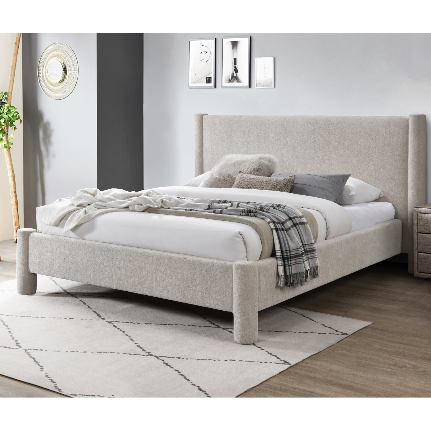 Cama Queen Colin Beige