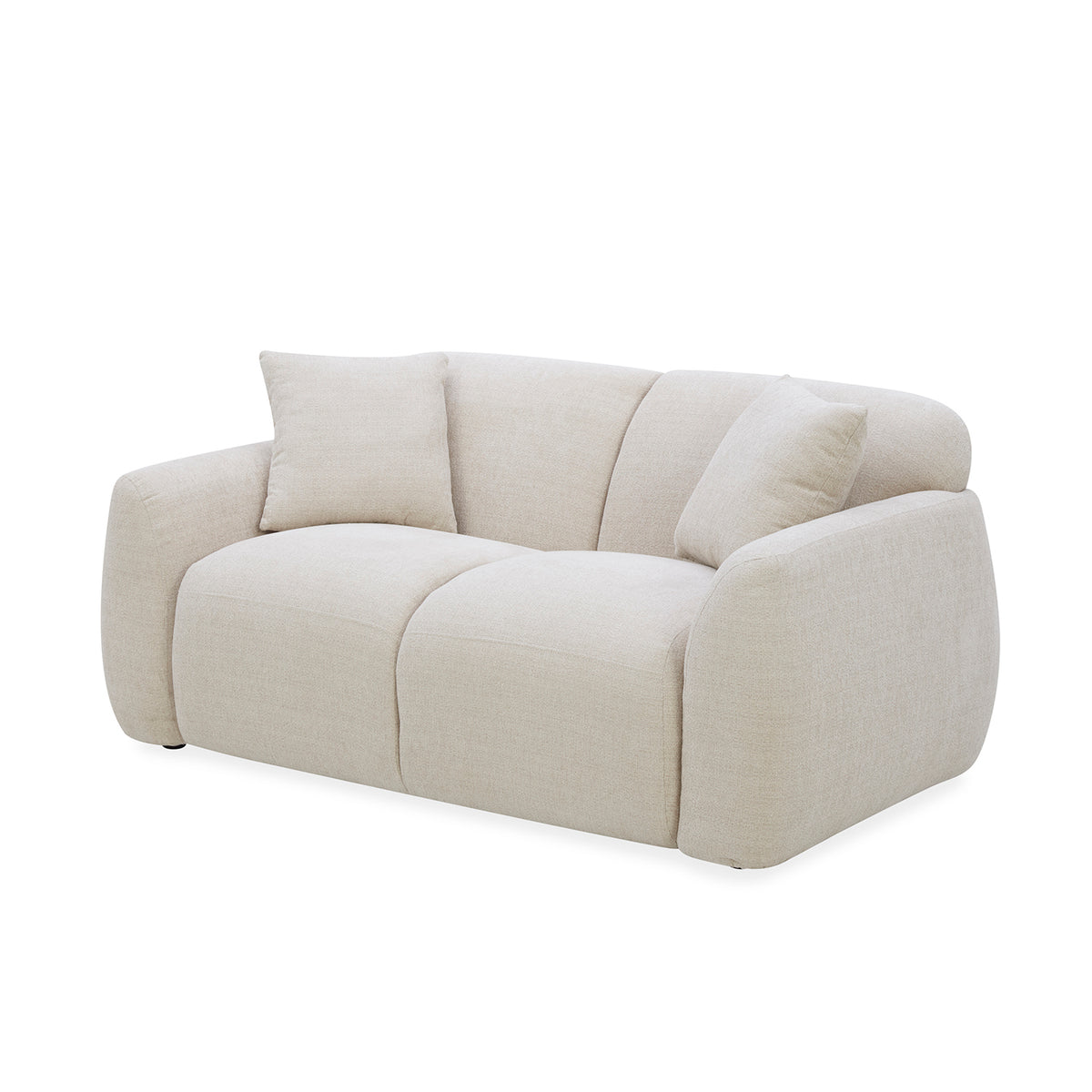 Sofa 2 Puestos Aurora Chenille Beige