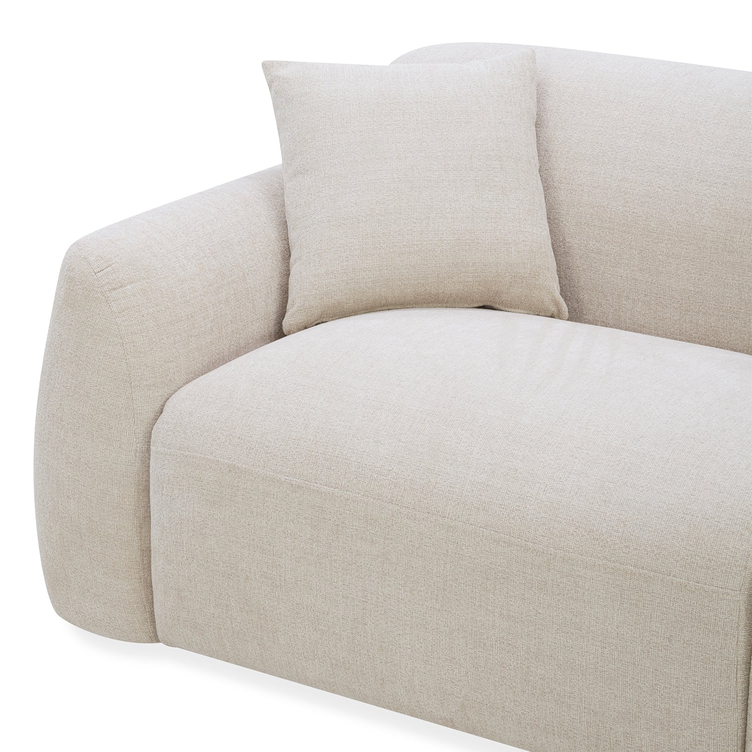 Sofa 3 Puestos Aurora Chenille Beige