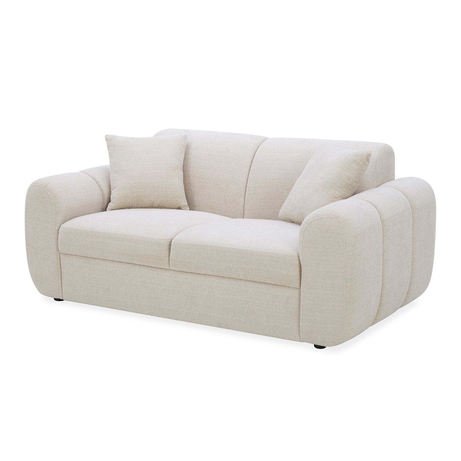 Sofa 2 Puestos Marsella Chenille Beige