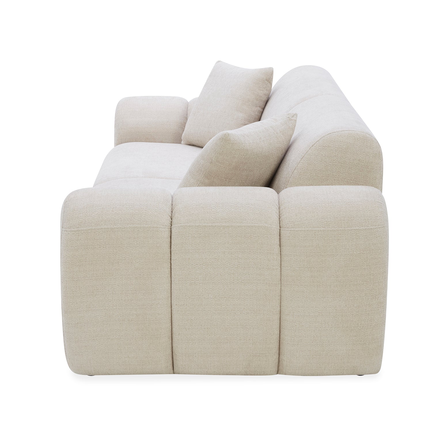 Sofa 2 Puestos Marsella Chenille Beige