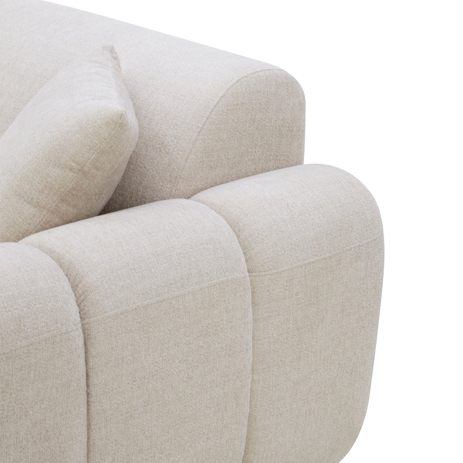 Sofa 2 Puestos Marsella Chenille Beige