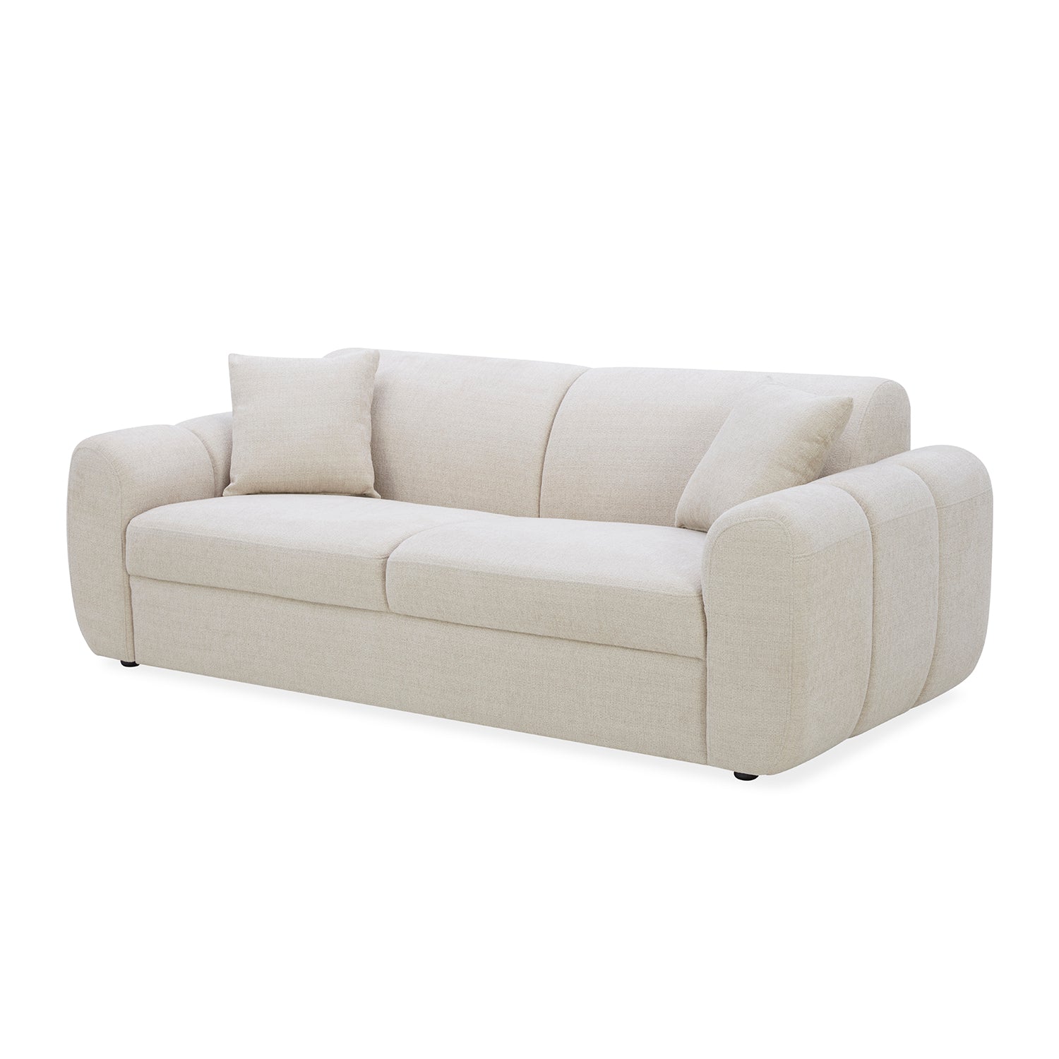 Sofa 3 Puestos Marsella Chenille Beige