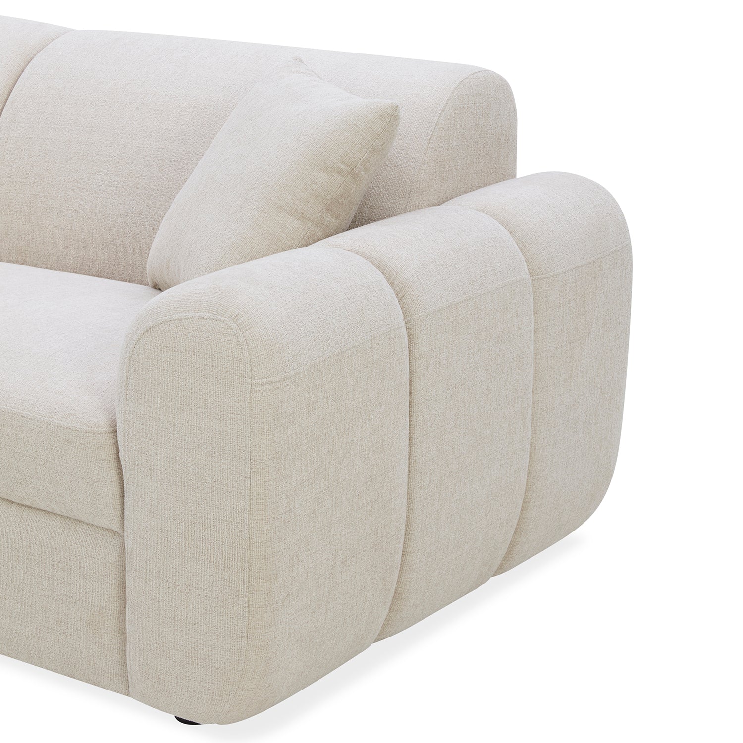 Sofa 3 Puestos Marsella Chenille Beige