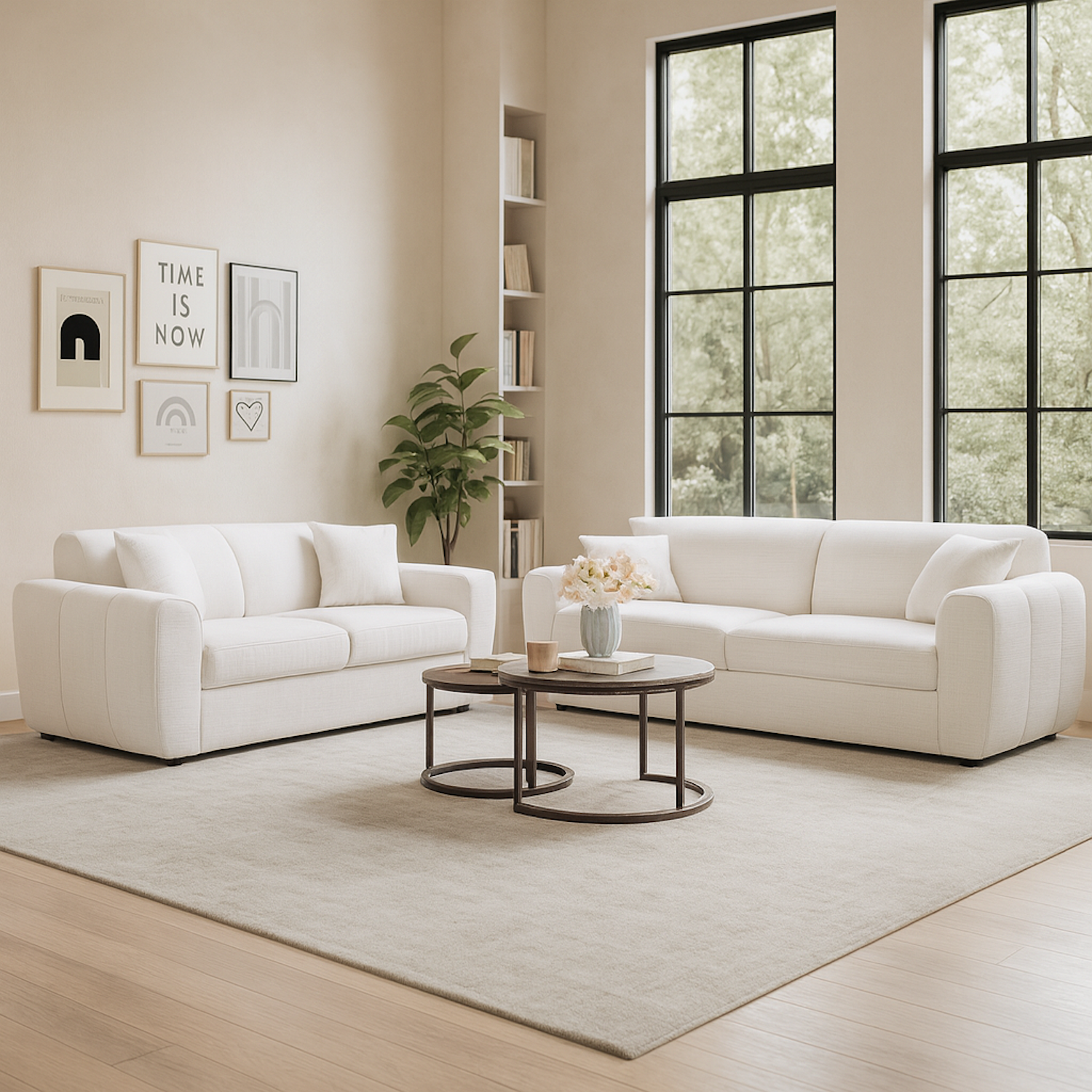 Sofa 3 Puestos Marsella Chenille Taupe