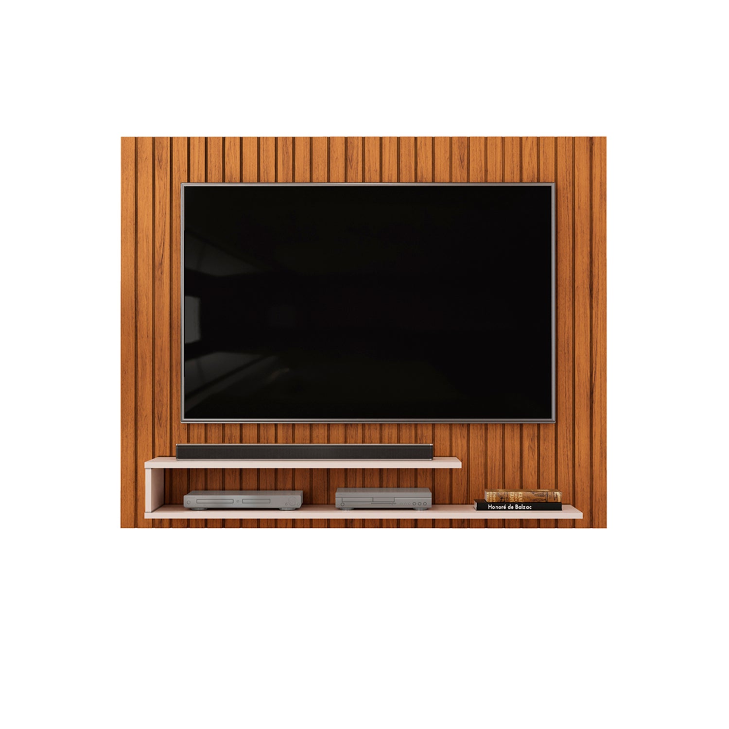 Panel Tv Bart 134X108X28 Natural, Off White