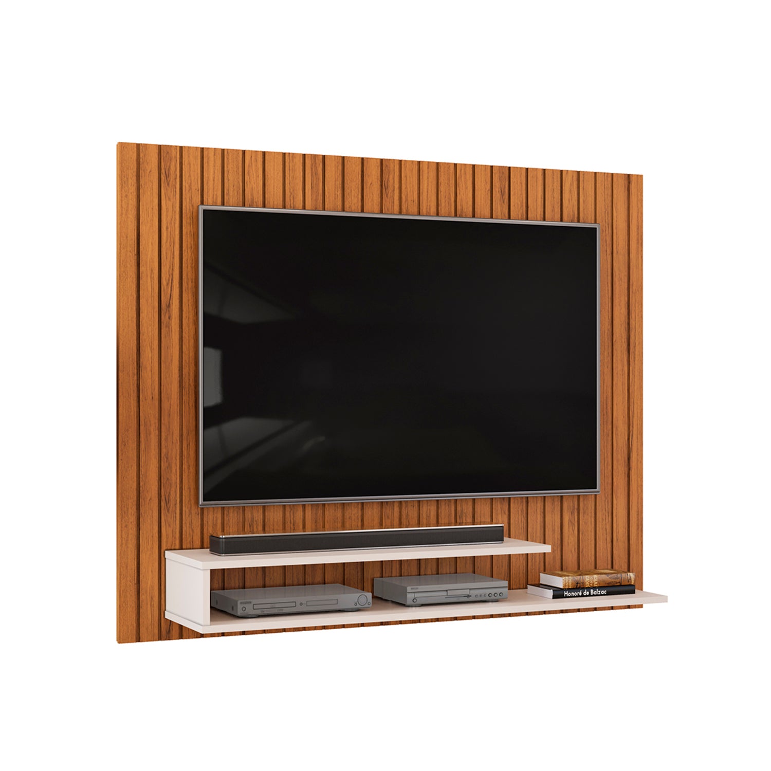 Panel Tv Bart 134X108X28 Natural, Off White