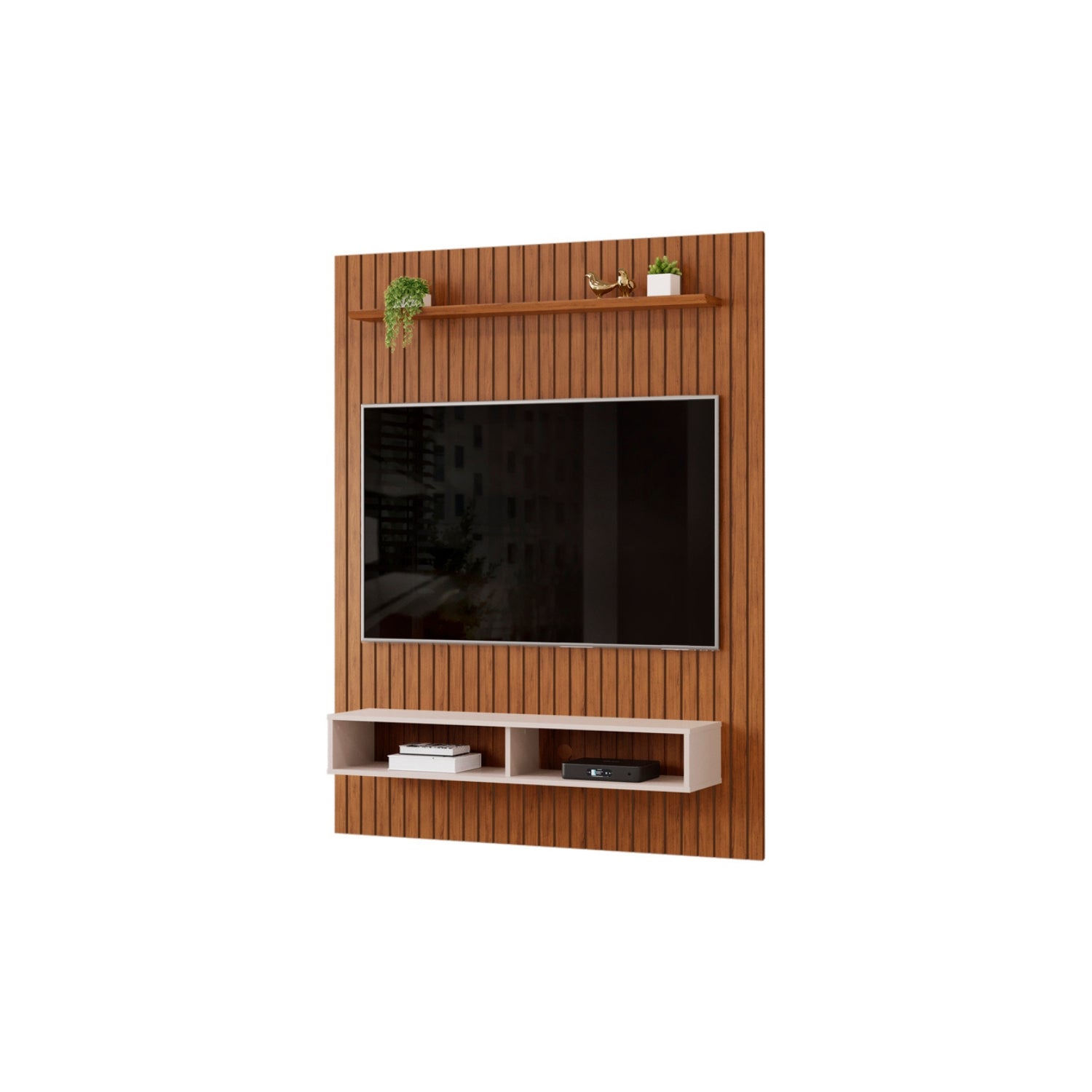 Panel de Tv Baru Off White, Natural  134X168X29