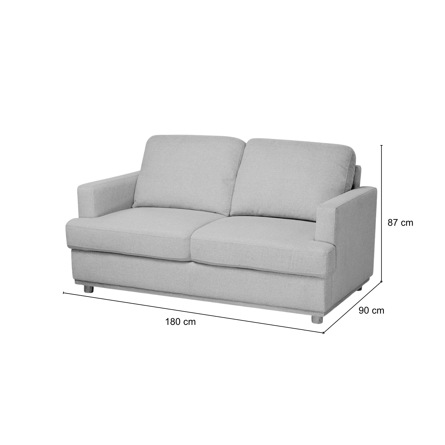 Sofá 3 Puestos Luka Velvet Idilio Beige, Champaña