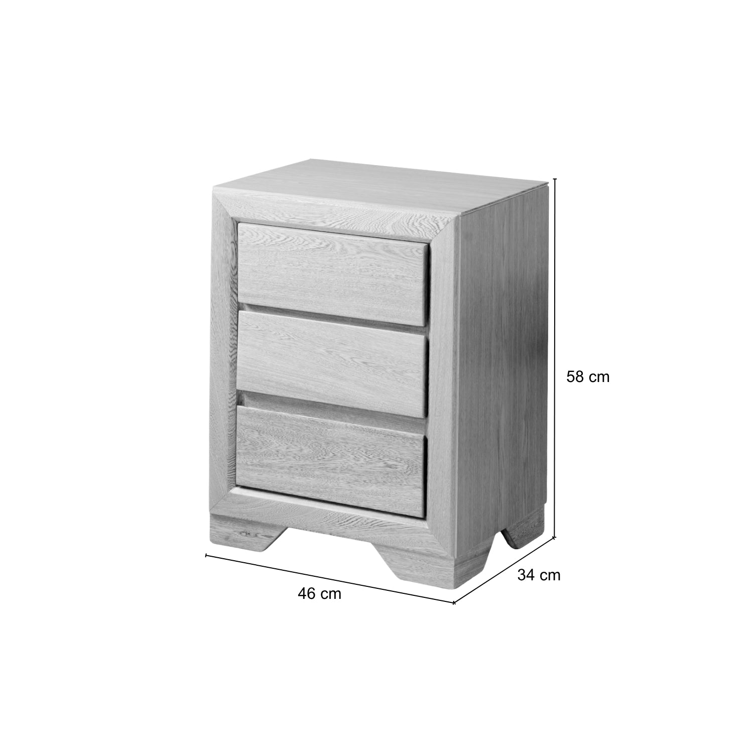 Mesa de Noche Marbella Plus Natural