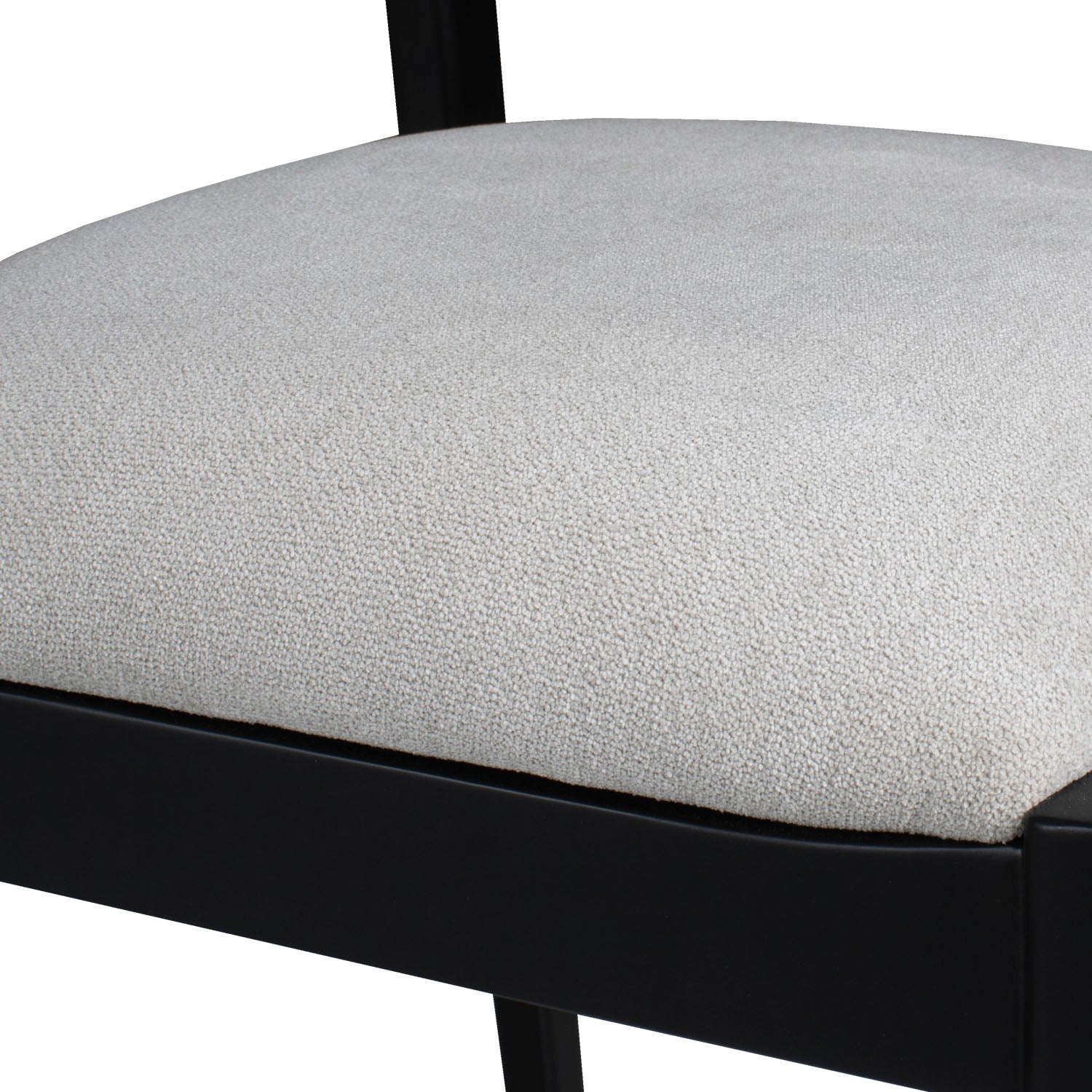 Comedor 6 Puestos Dalton Impetu Beige, Negro, Cubierta Marmolizada