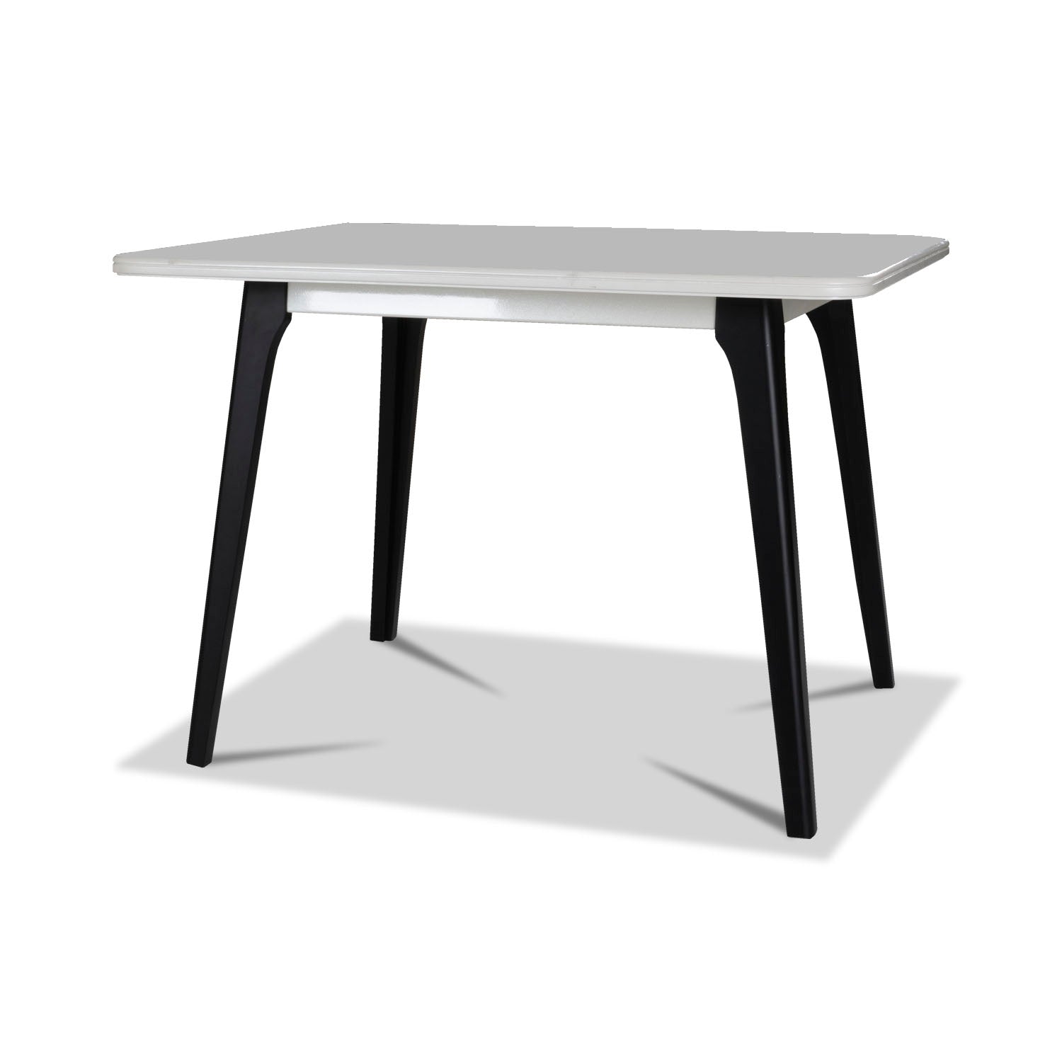 Comedor 4 Puestos Dalton Impetu Beige, Negro, Cubierta Marmolizada