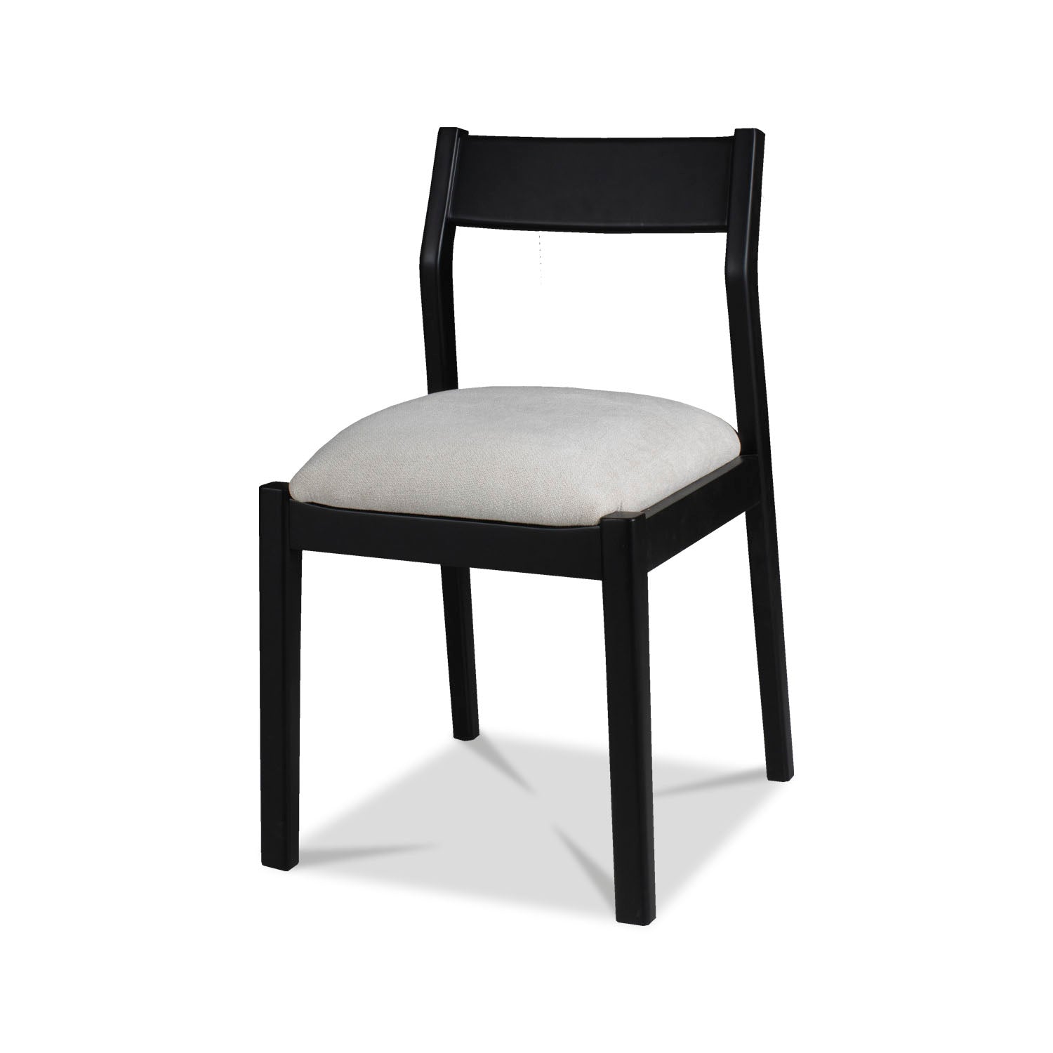 Comedor 4 Puestos Dalton Impetu Beige, Negro, Cubierta Marmolizada