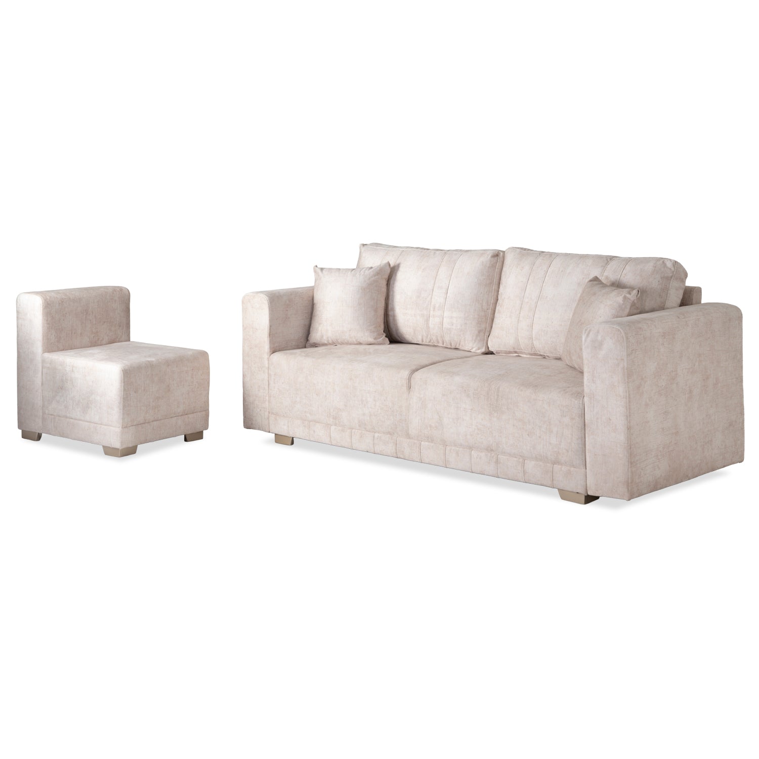 Sala Funcional Andora Estocolmo Marfil, Champaña Brazo Desmontable