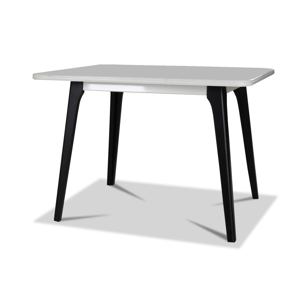 Comedor 6 Puestos Dalton Impetu Beige, Negro, Cubierta Marmolizada