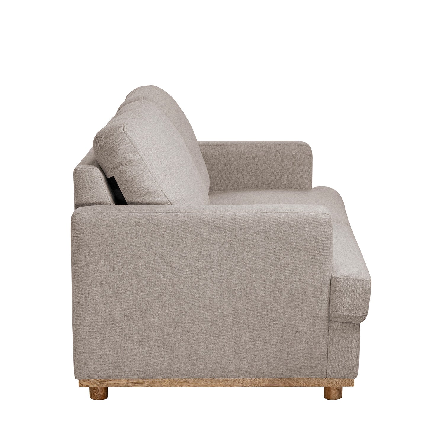 Sofá 3 Puestos Luka Lino Verona Beige, Natural