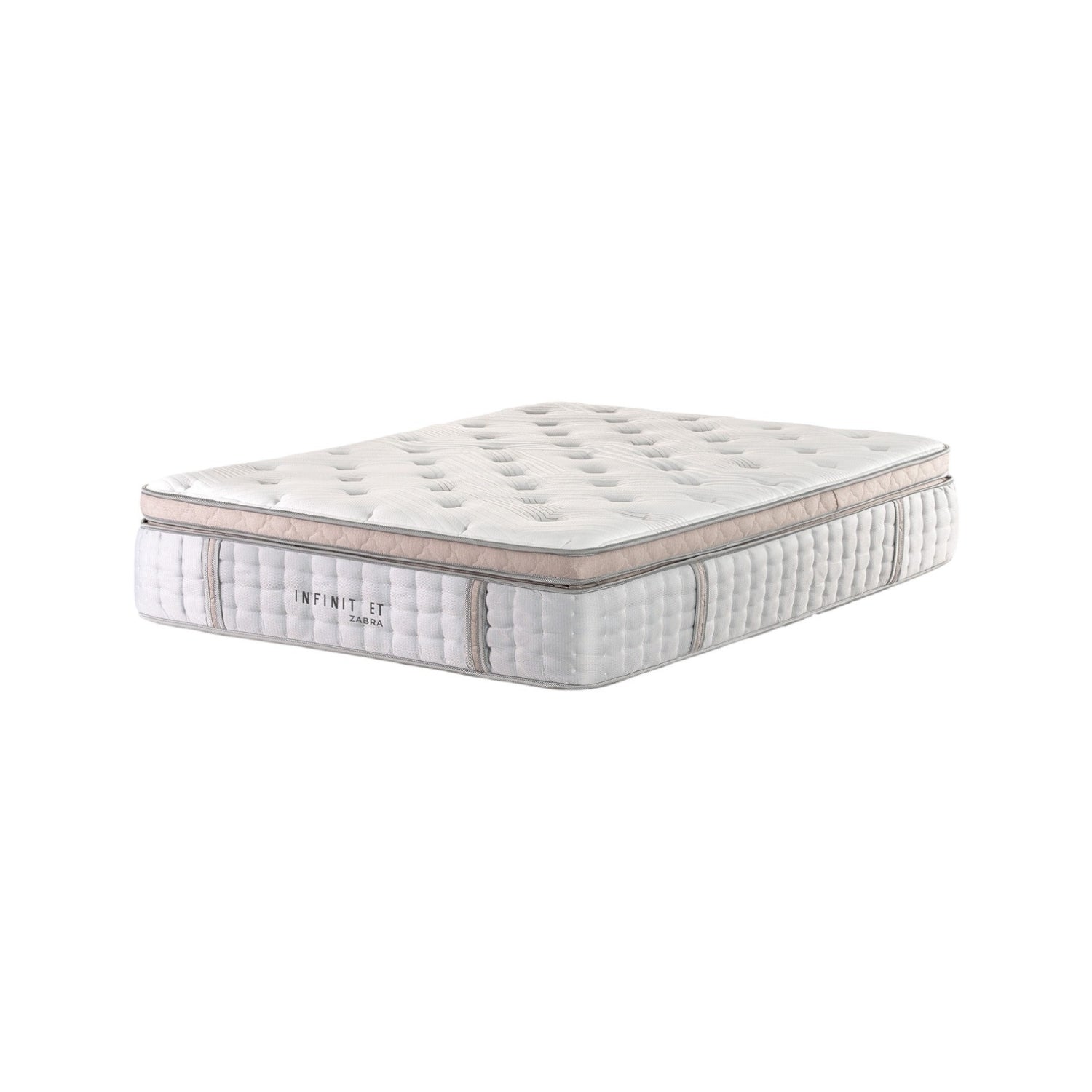 Colchón Doble Infinit Euro Top 140x190  (Garantia 20 años)+ Somier Energy Gris