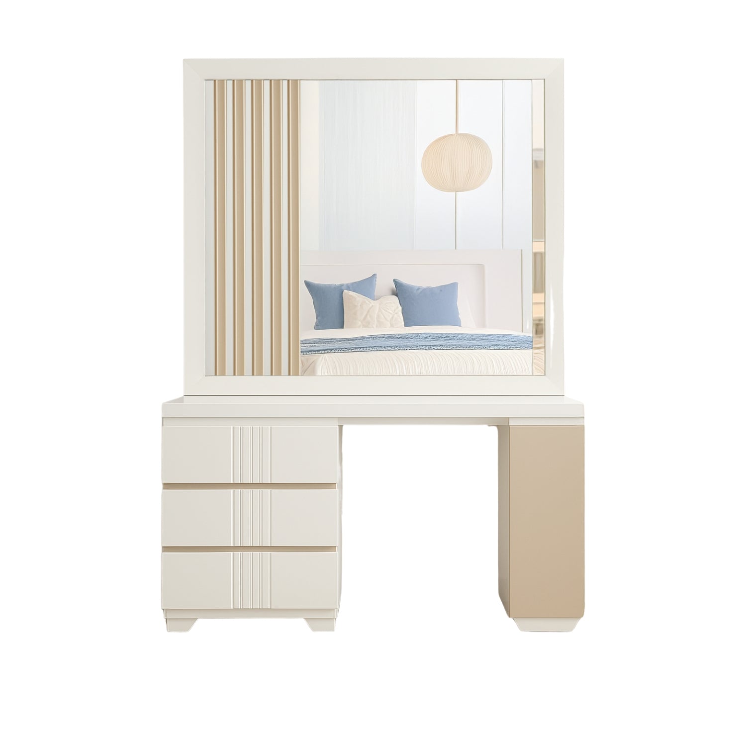 Alcoba Doble Texas Eurolino Premier, Beige, Off White, Champana