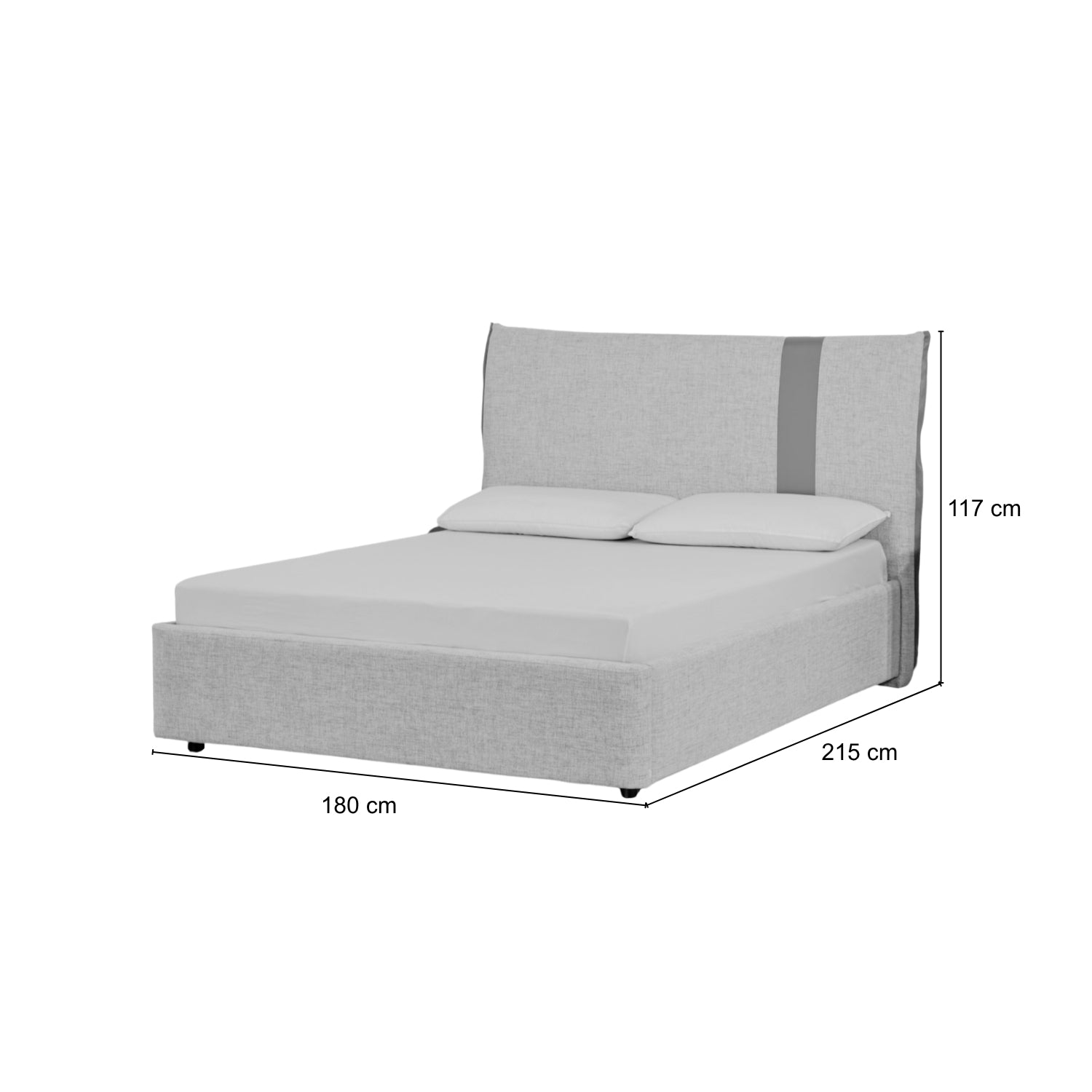 Cama Queen Gales Gris