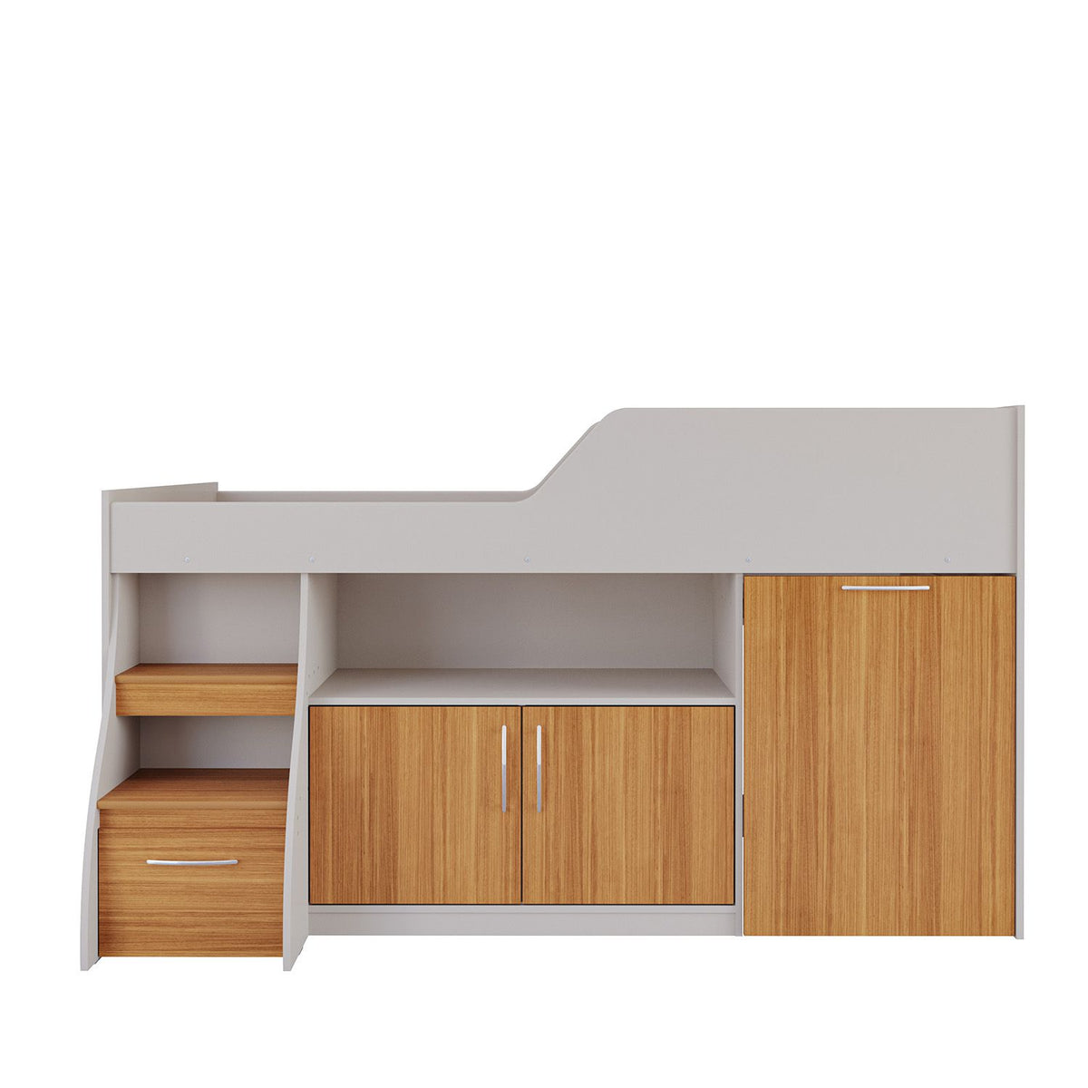 Cama Multifuncional 1.00 Yara Off White, Natural