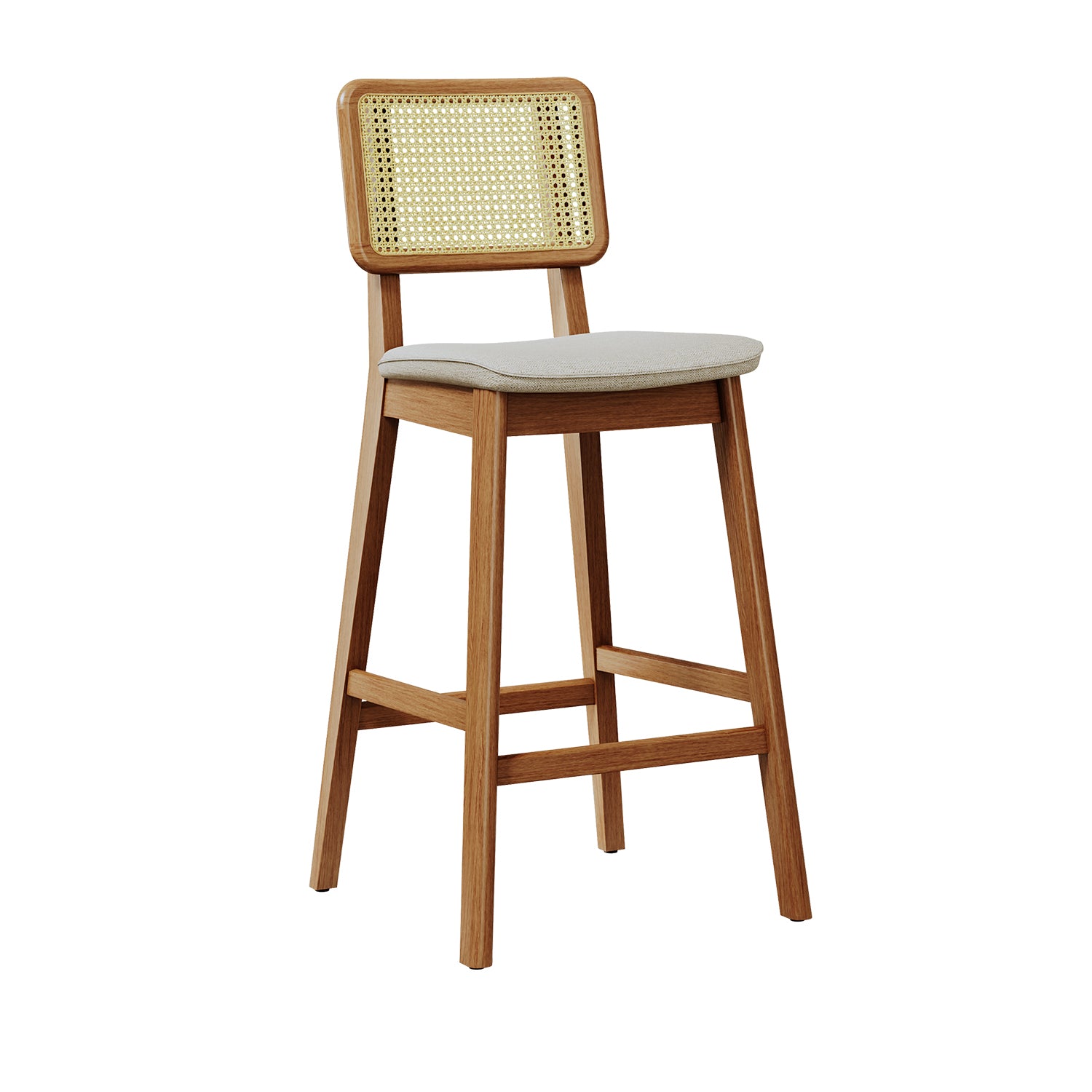 Silla Para Barra Aria Malla Lino Beige 40X104X47