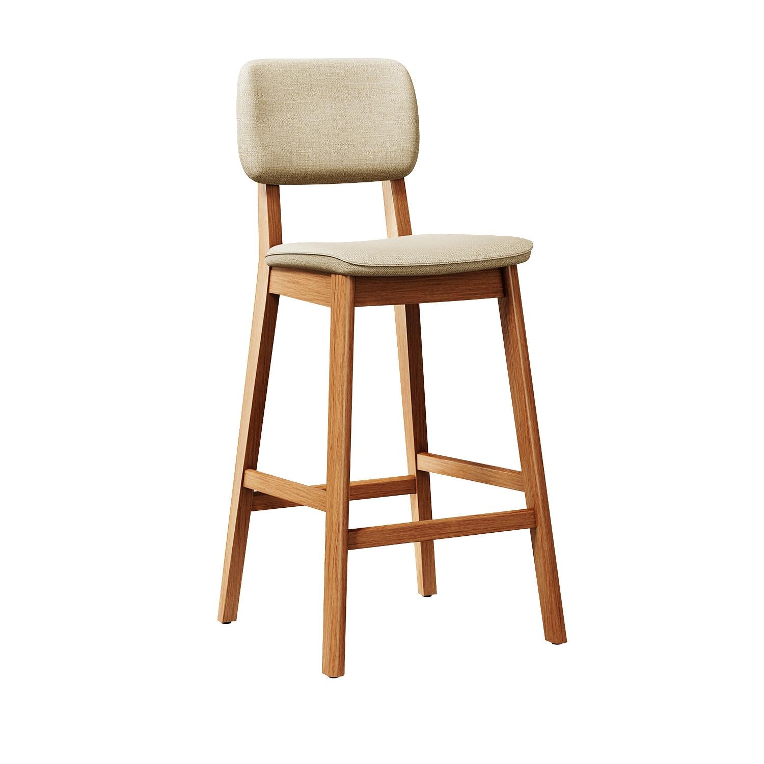 Silla Para Barra Anna Lino Beige 40X104X47