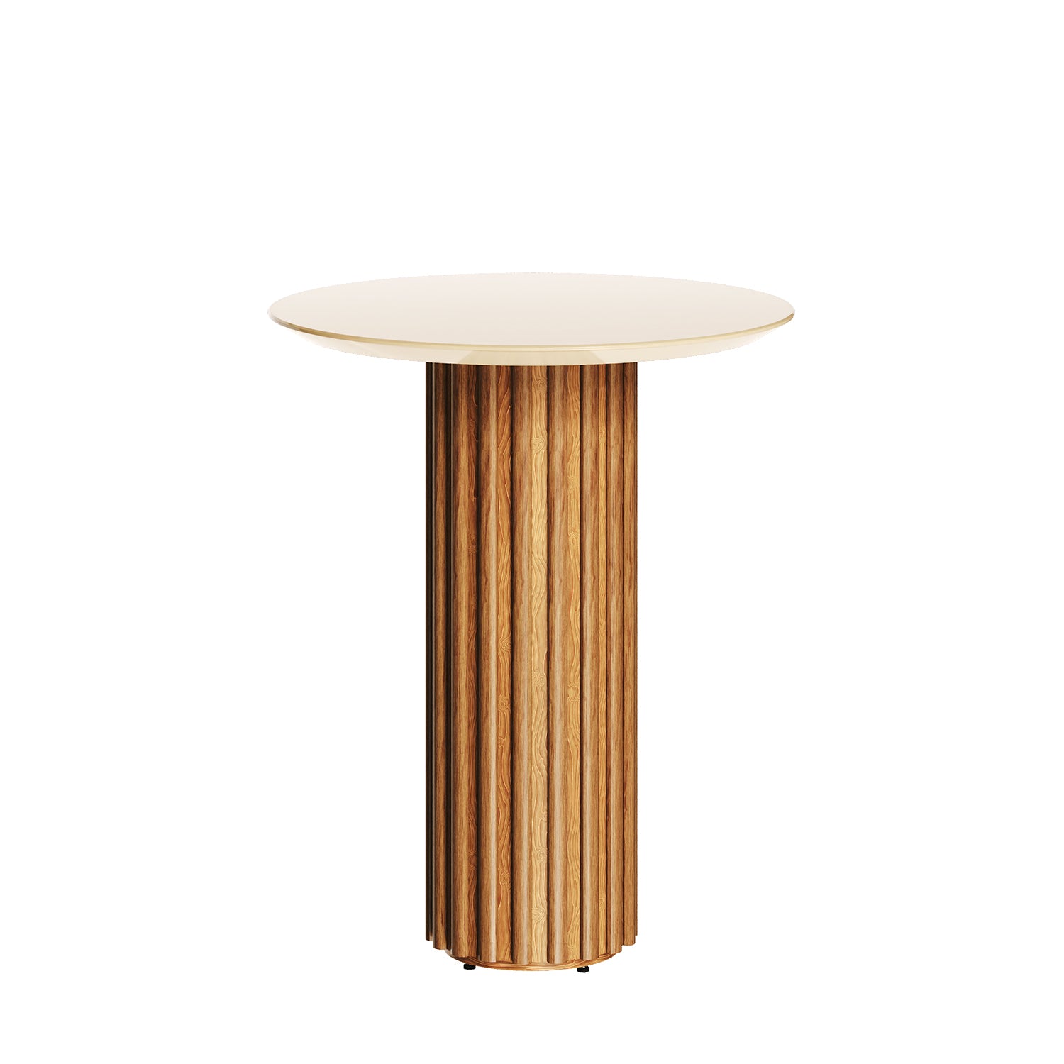 Mesa Auxiliar Vera Natural, Off White  55X64X55